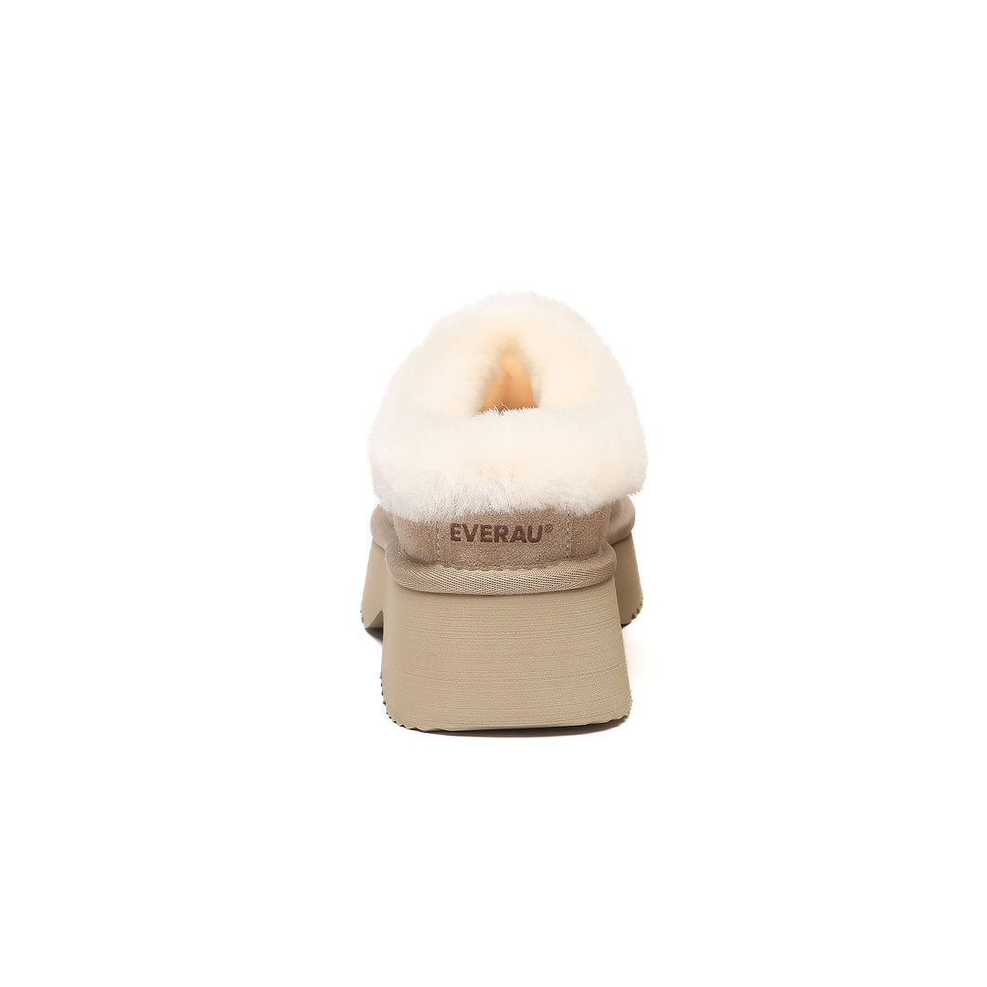 EVERAU Savanna Chunky Platform Boots Botki Beżowe