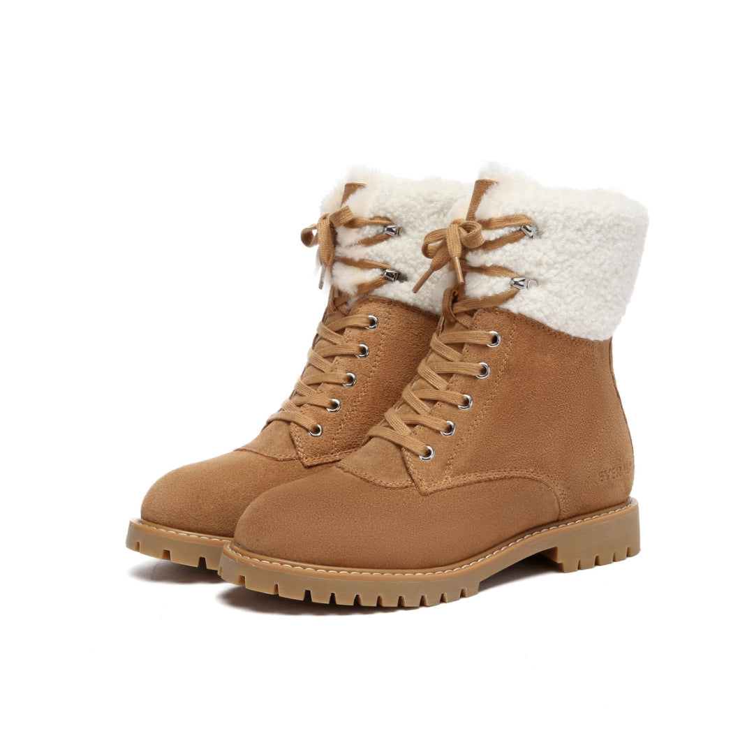 EVERAU Sittella Chestnut Chunky Boots Botki Brązowe