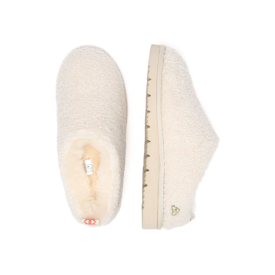 EVERAU Snipe Sand Plush Ankle Slippers Kapcie Beżowe