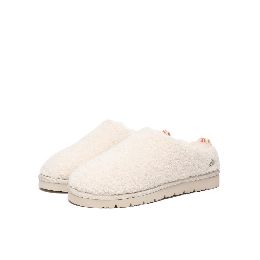 EVERAU Snipe Sand Plush Ankle Slippers Kapcie Beżowe