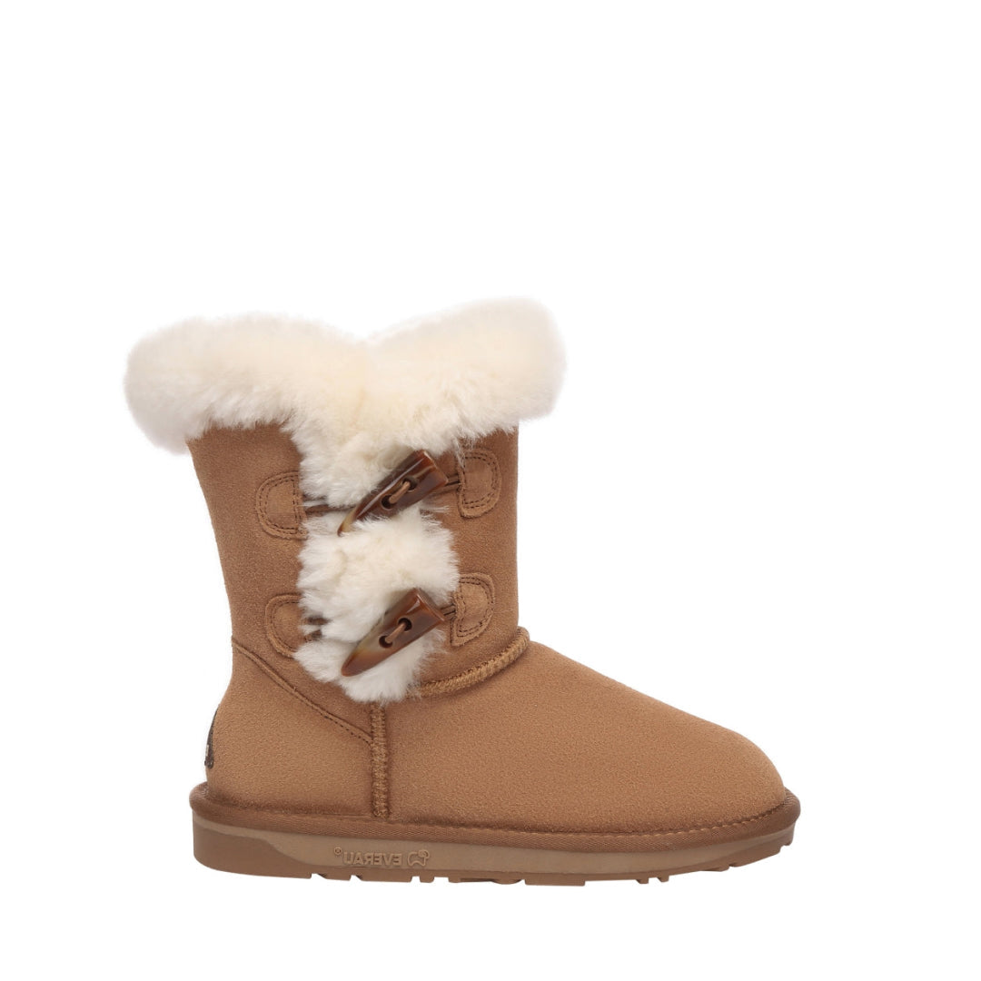EVERAU Stork Chestnut Short Boots Botki Brązowe