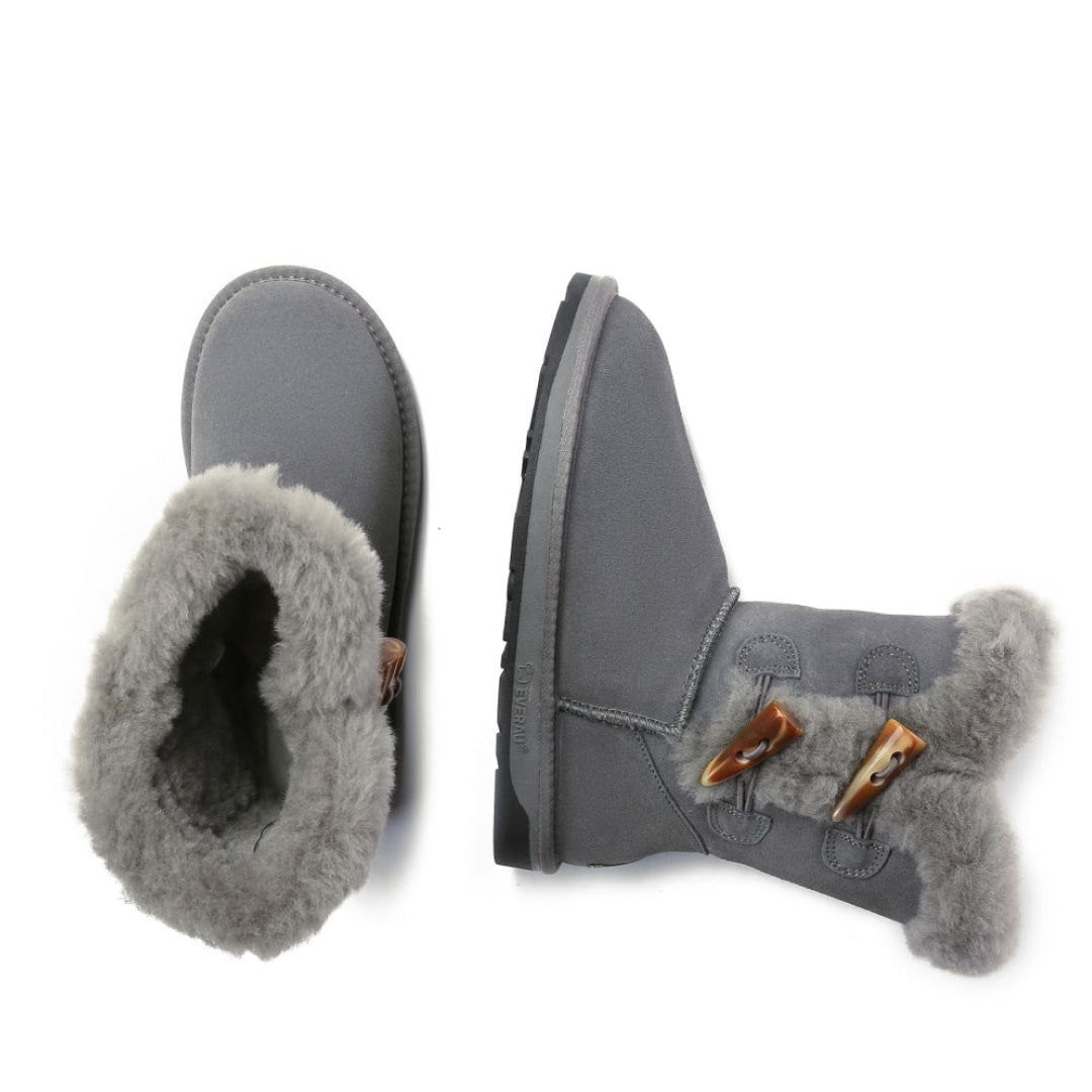 EVERAU Stork Grey Short Boots Botki Szare
