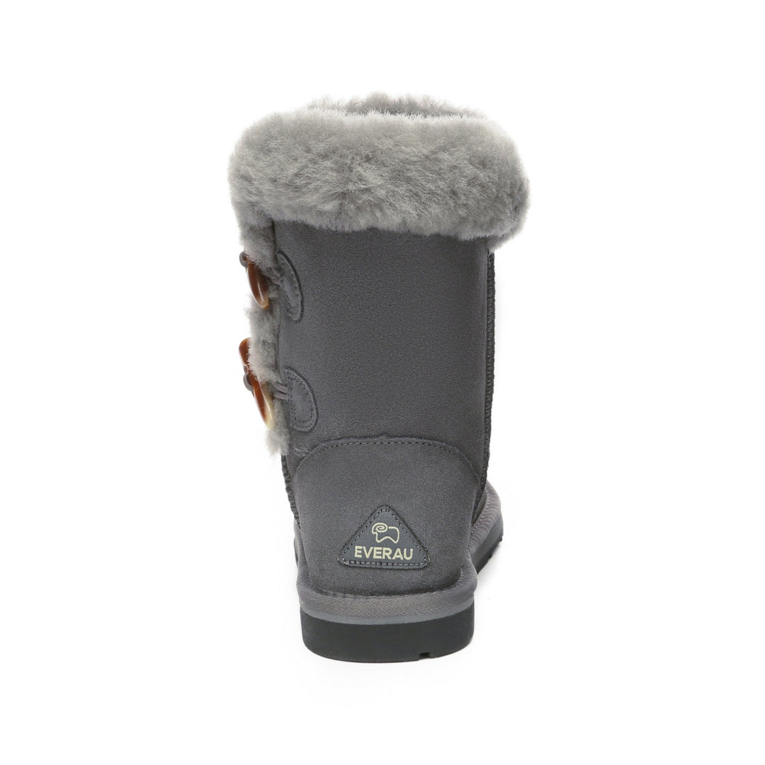 EVERAU Stork Grey Short Boots Botki Szare