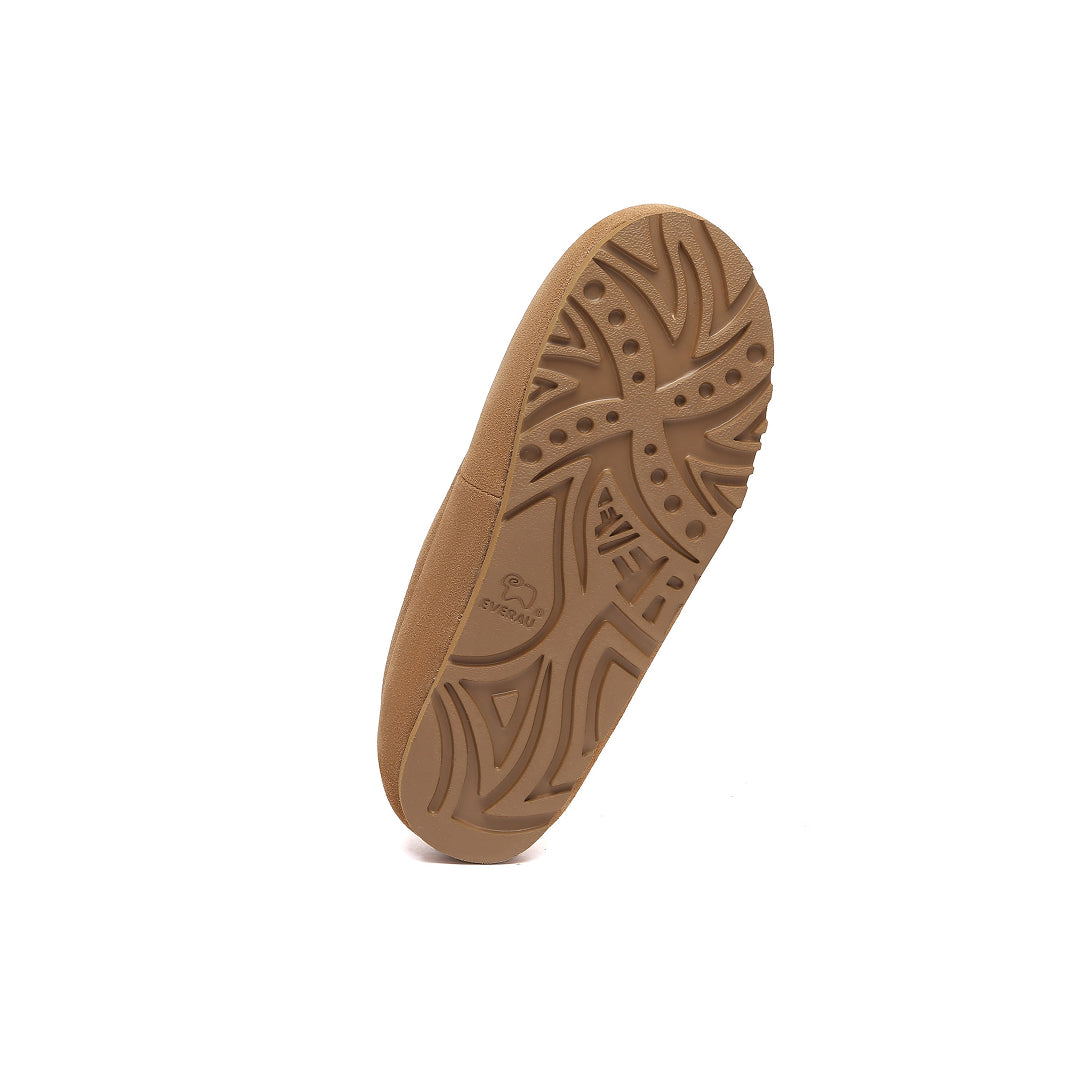 EVERAU Teal Chestnut Adjustable Strap Baleriny Brązowe