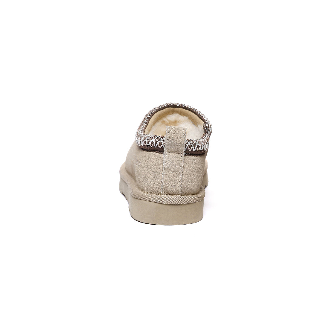 EVERAU Wigeon Sand Leather Slippers Beżowe