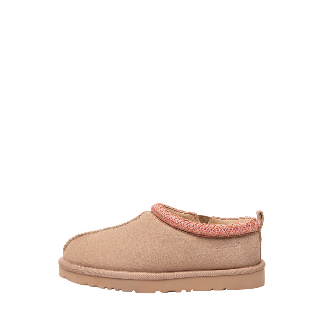 EVERAU Wigeon Blush Pink Leather Slippers Kapcie Różowe