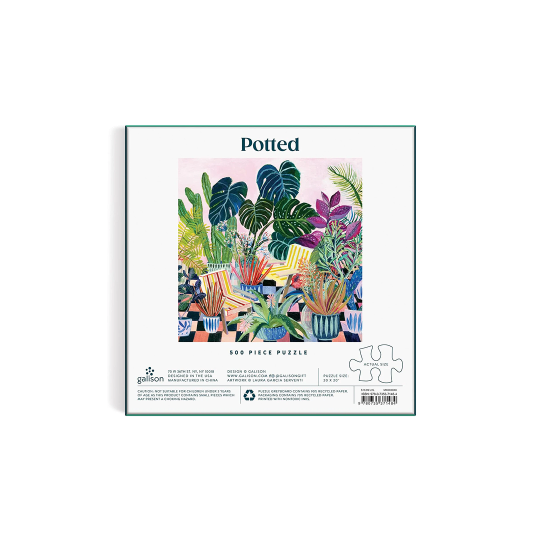 Galison Puzzle Potted/Rośliny doniczkowe - 500 elementów