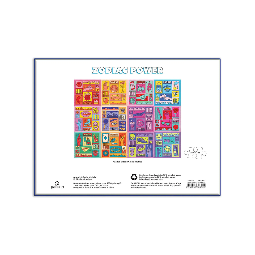 Galison Puzzle Zodiac Power/Moc Zodiaku - 1000 elementów