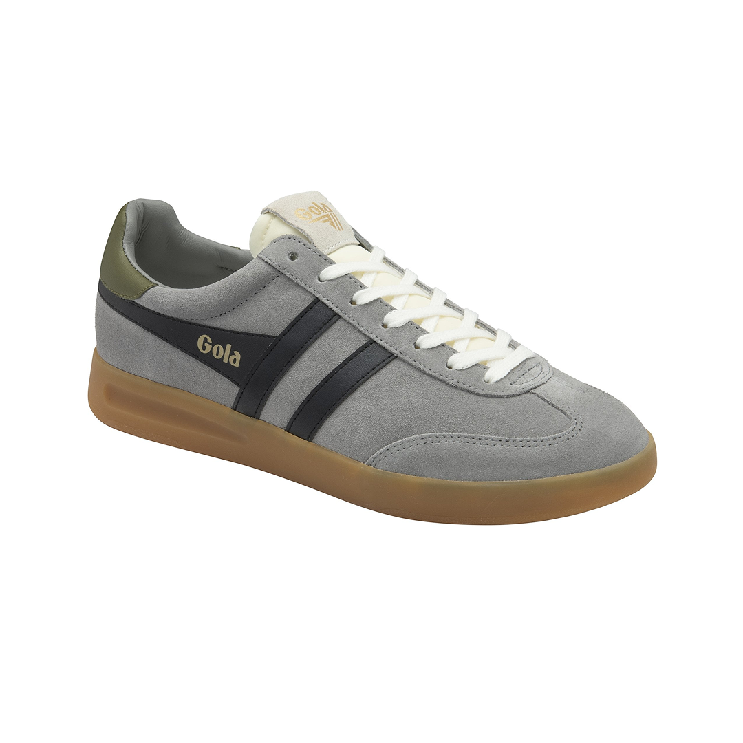 Gola Men's Cyclone Trainer Cement/Black/Khaki/Gum Sneakersy Męskie Szare