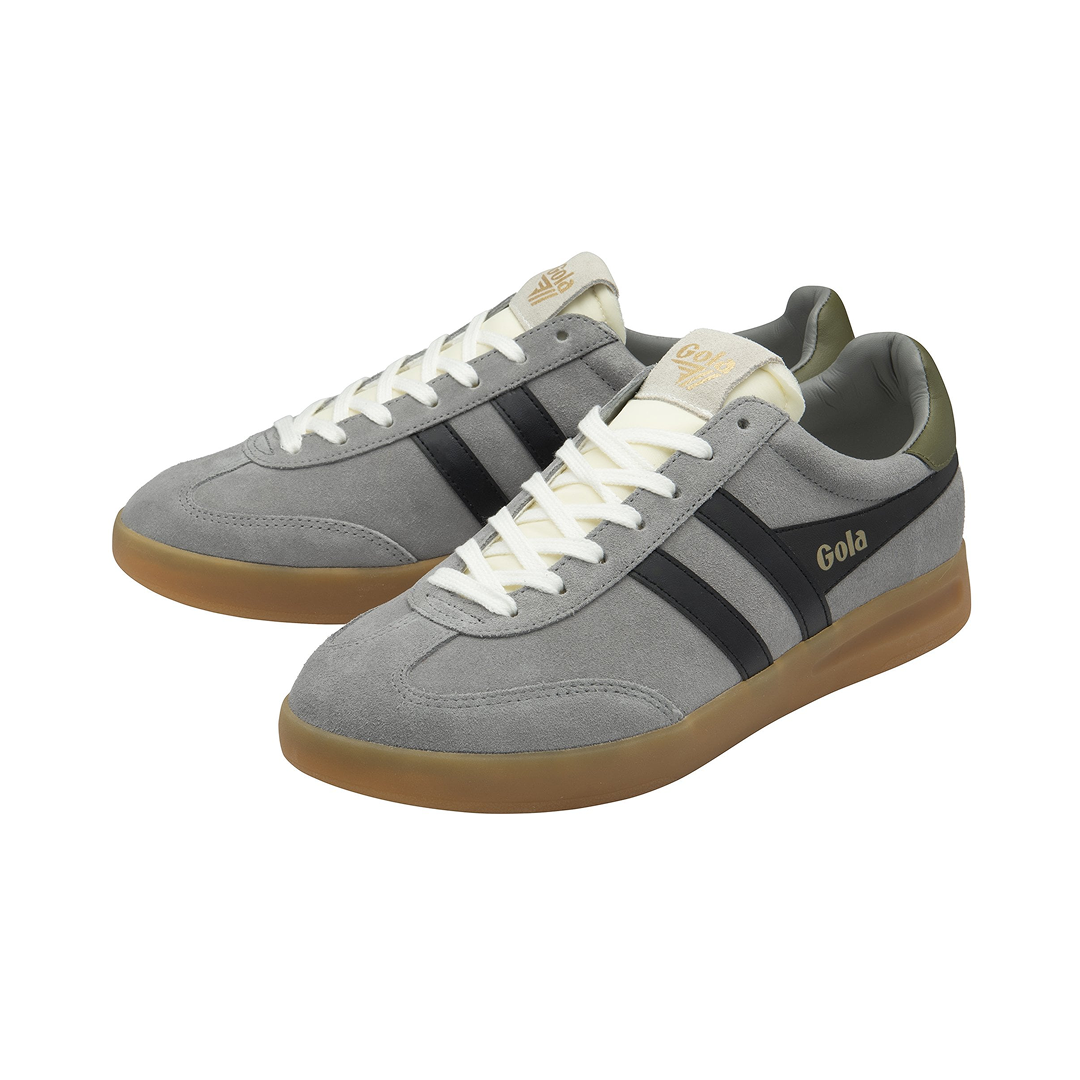 Gola Men's Cyclone Trainer Cement/Black/Khaki/Gum Sneakersy Męskie Szare