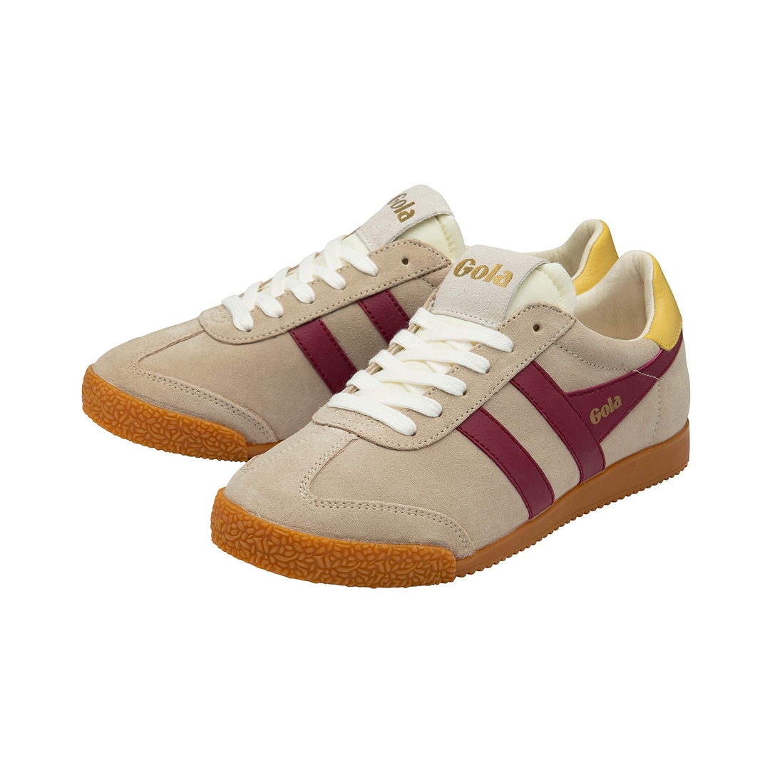 Gola Women's Elan Trainer Bone/Cerise/Pollen Sneakersy Damskie Beżowe Bordowe