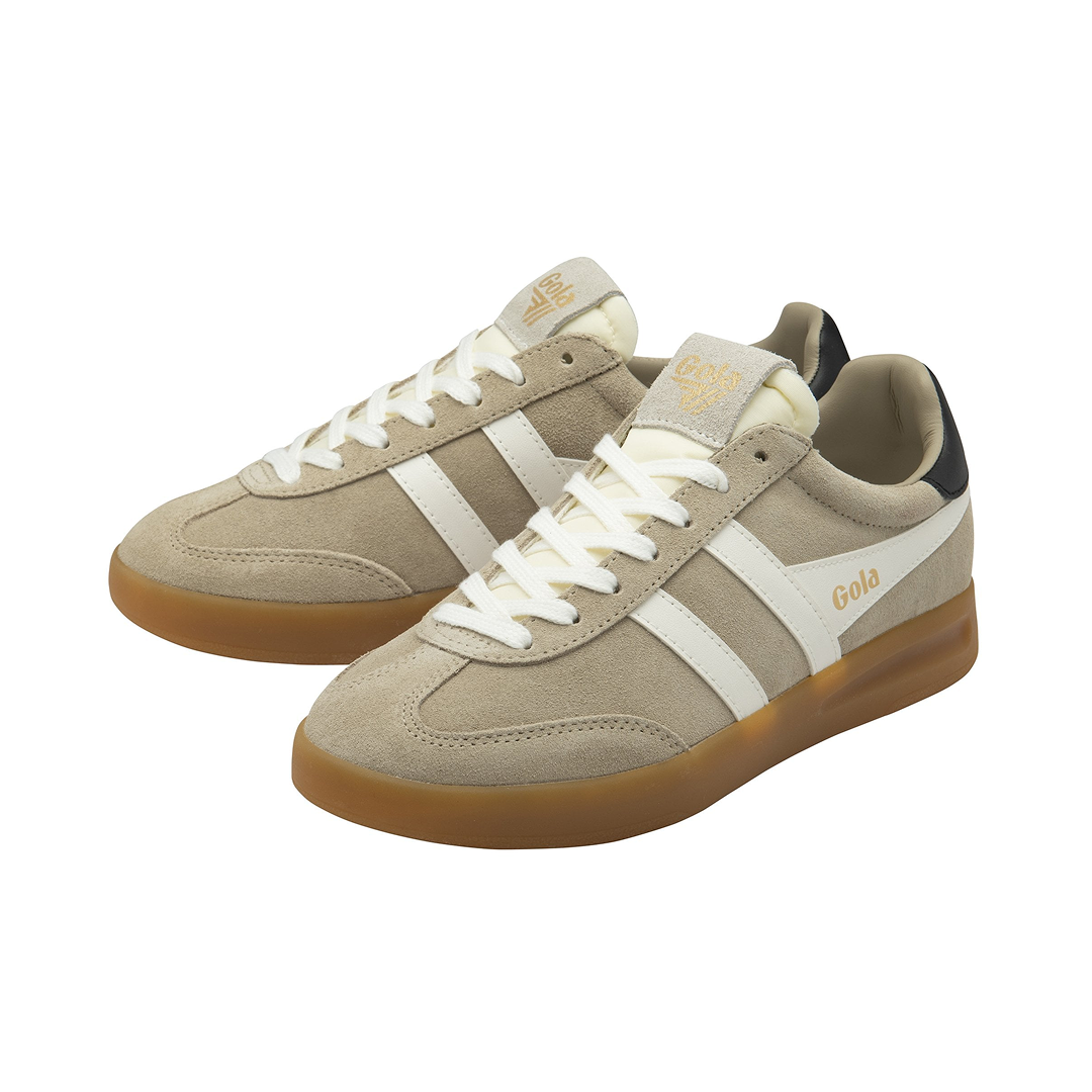 Gola Women's Cyclone Trainer Bone/Off White/Black/Gum Sneakersy Damskie Beżowe