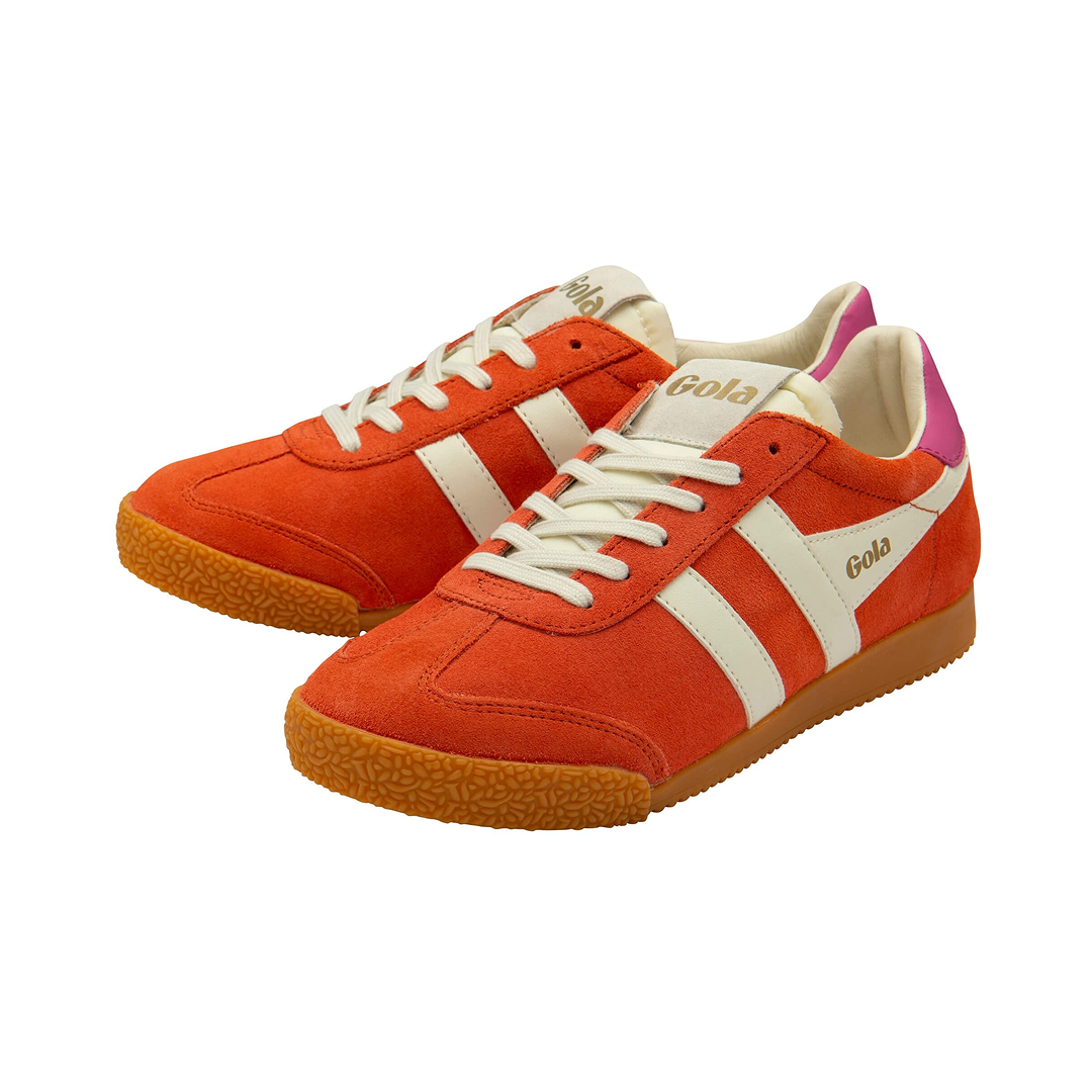 Gola Women's Elan Trainer Hot Coral/Off White/Fuchsia Sneakersy Damskie Pomarańczowe
