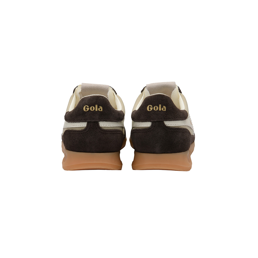 Gola Women's Firefly Trainer Bone/Mocha/Off White Sneakersy Damskie Brązowe