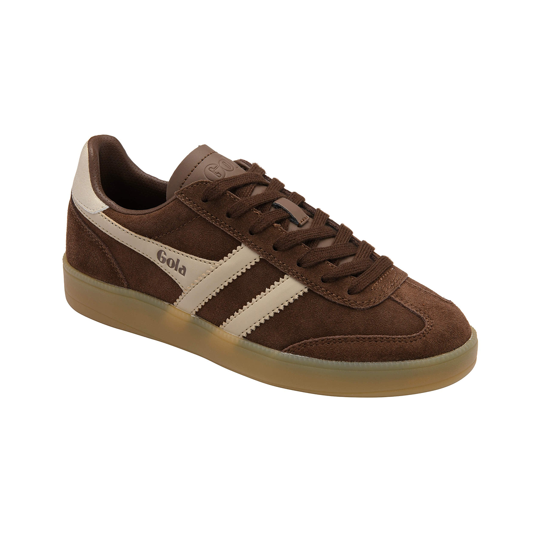 Gola Women's Viper Trainer Dark Brown/Bone/Gold/Gum Sneakersy Damskie Brązowe
