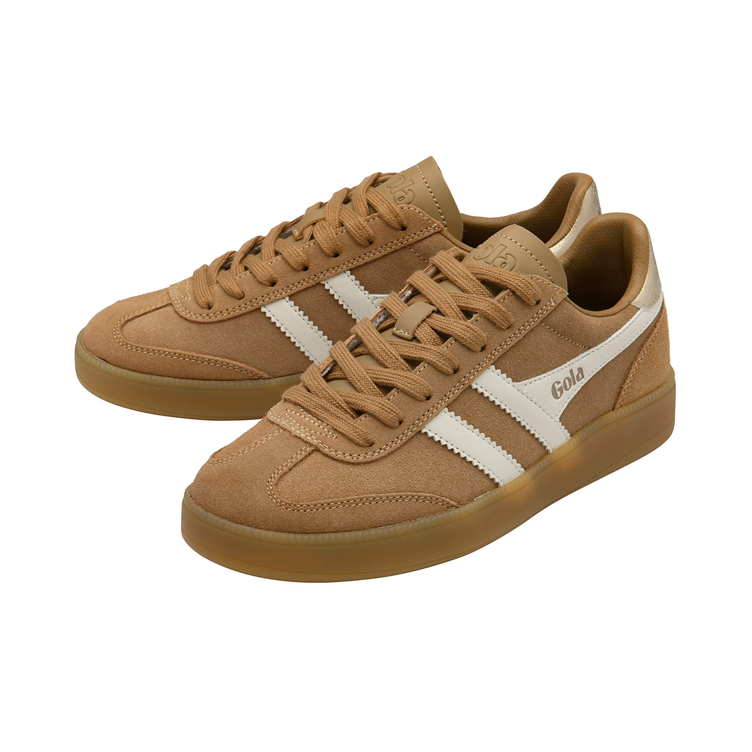 Gola Women's Viper Trainer Light Caramel/Off White/Gold/Gum Sneakersy Damskie Beżowe