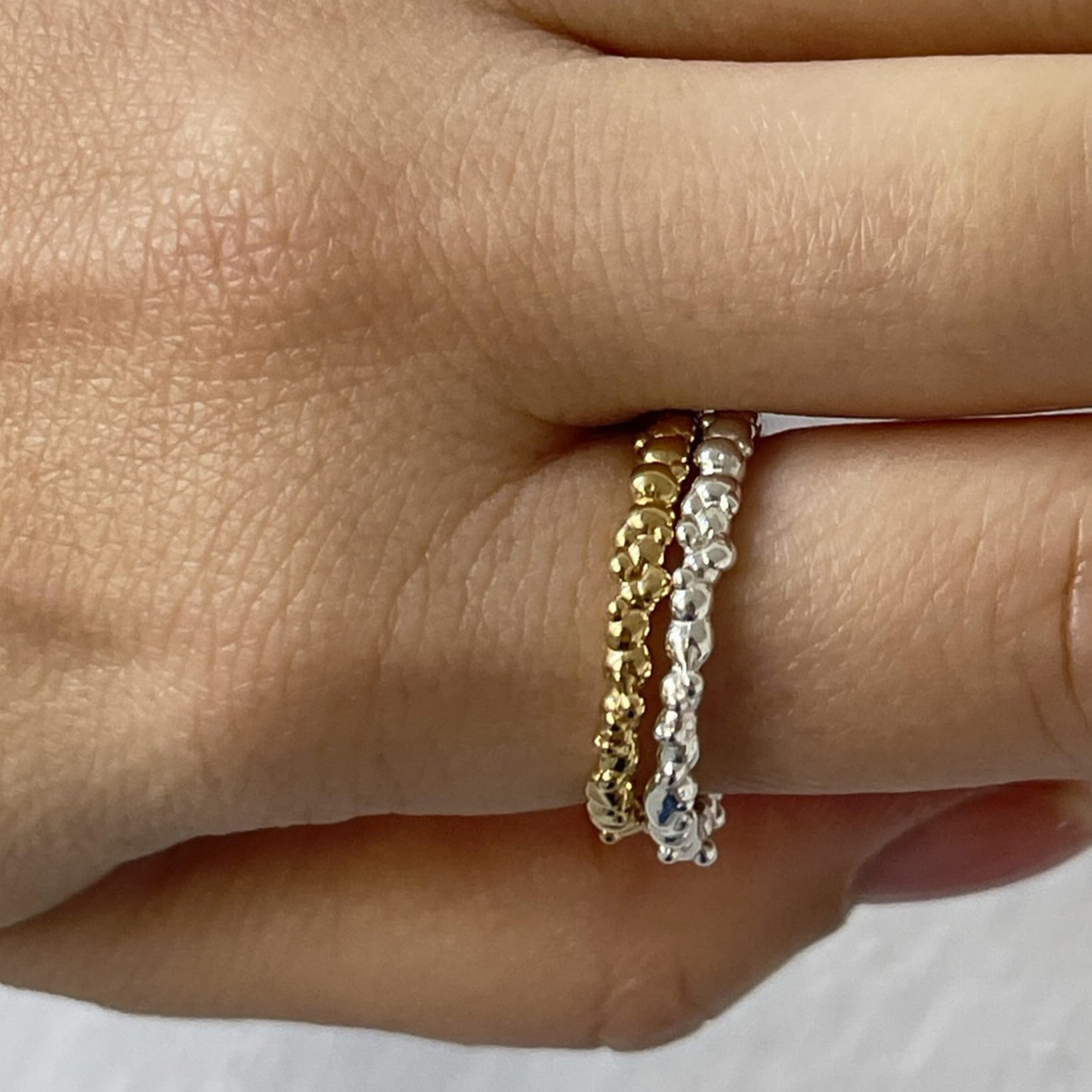 Maar Pierścionek Bling Srebrny