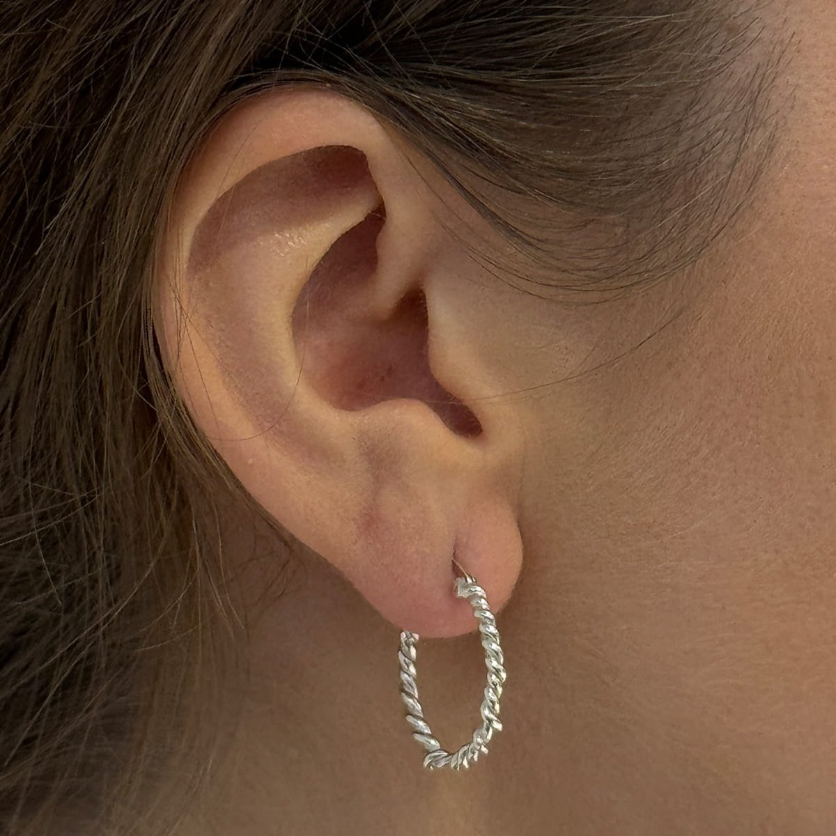 Maar kolczyki Hygge srebrne