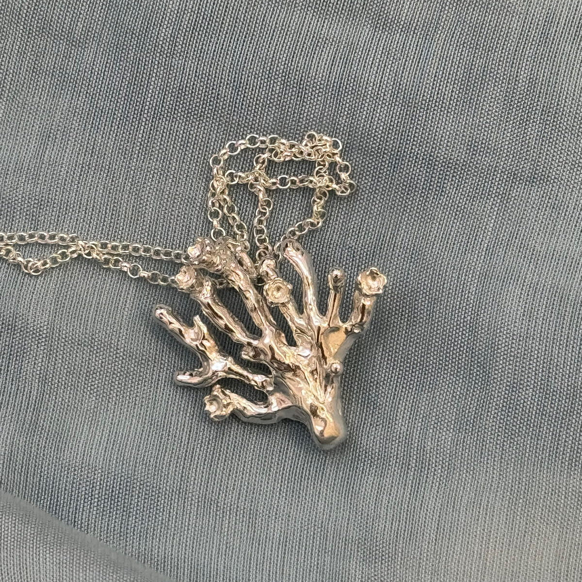 Maar Naszyjnik Wodorost Srebrny