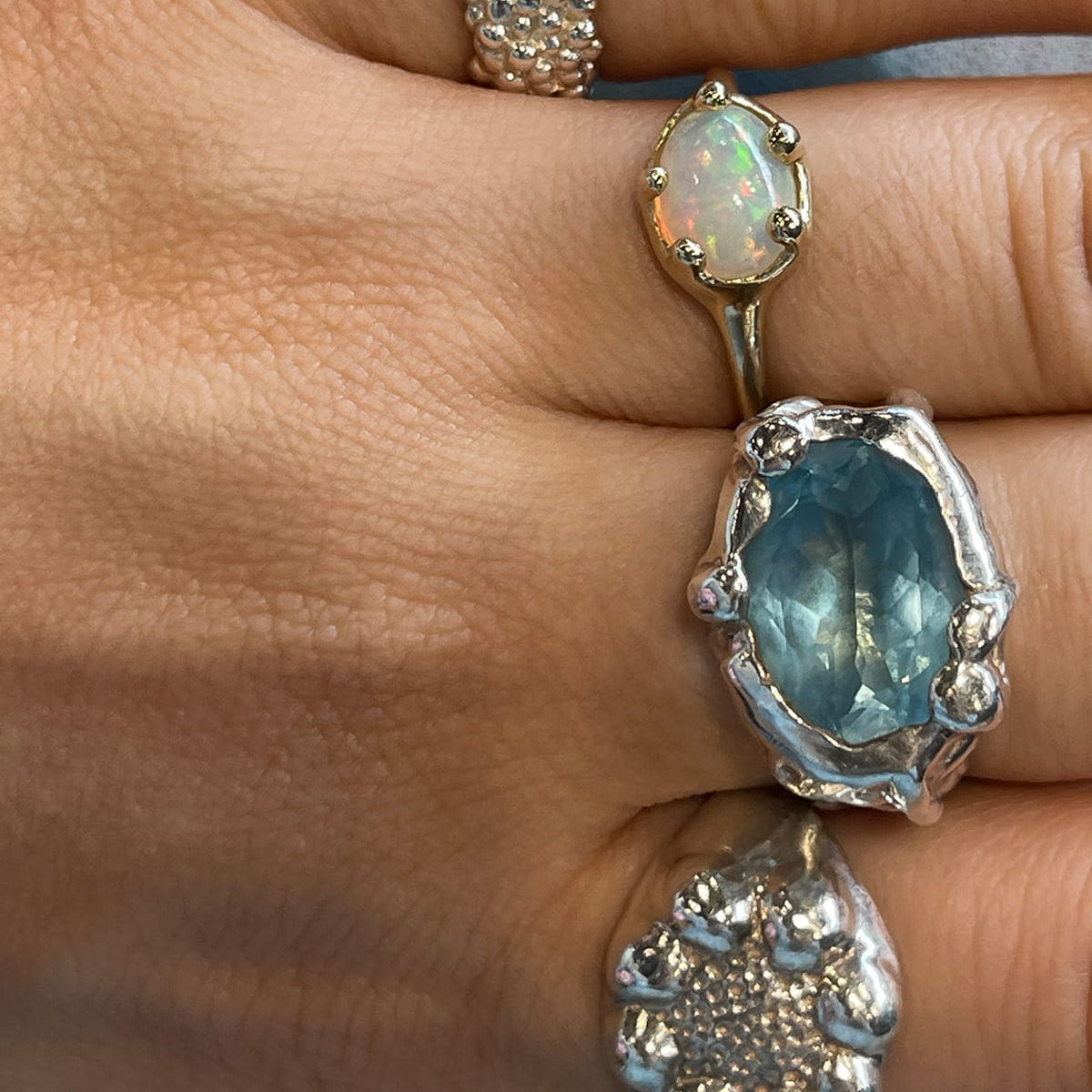 Maar Pierścionek Sky ring Srebrny