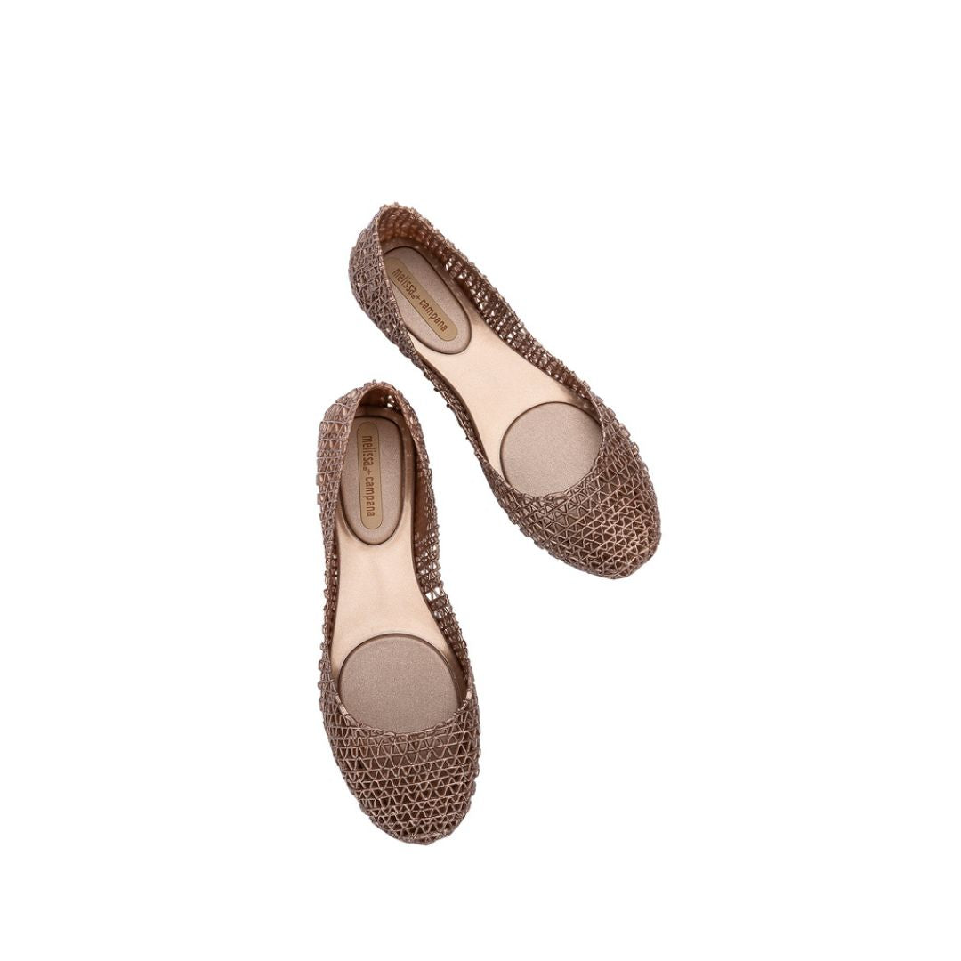 Melissa Campana Papel AD Pink Metalic Baleriny Damskie Różowe