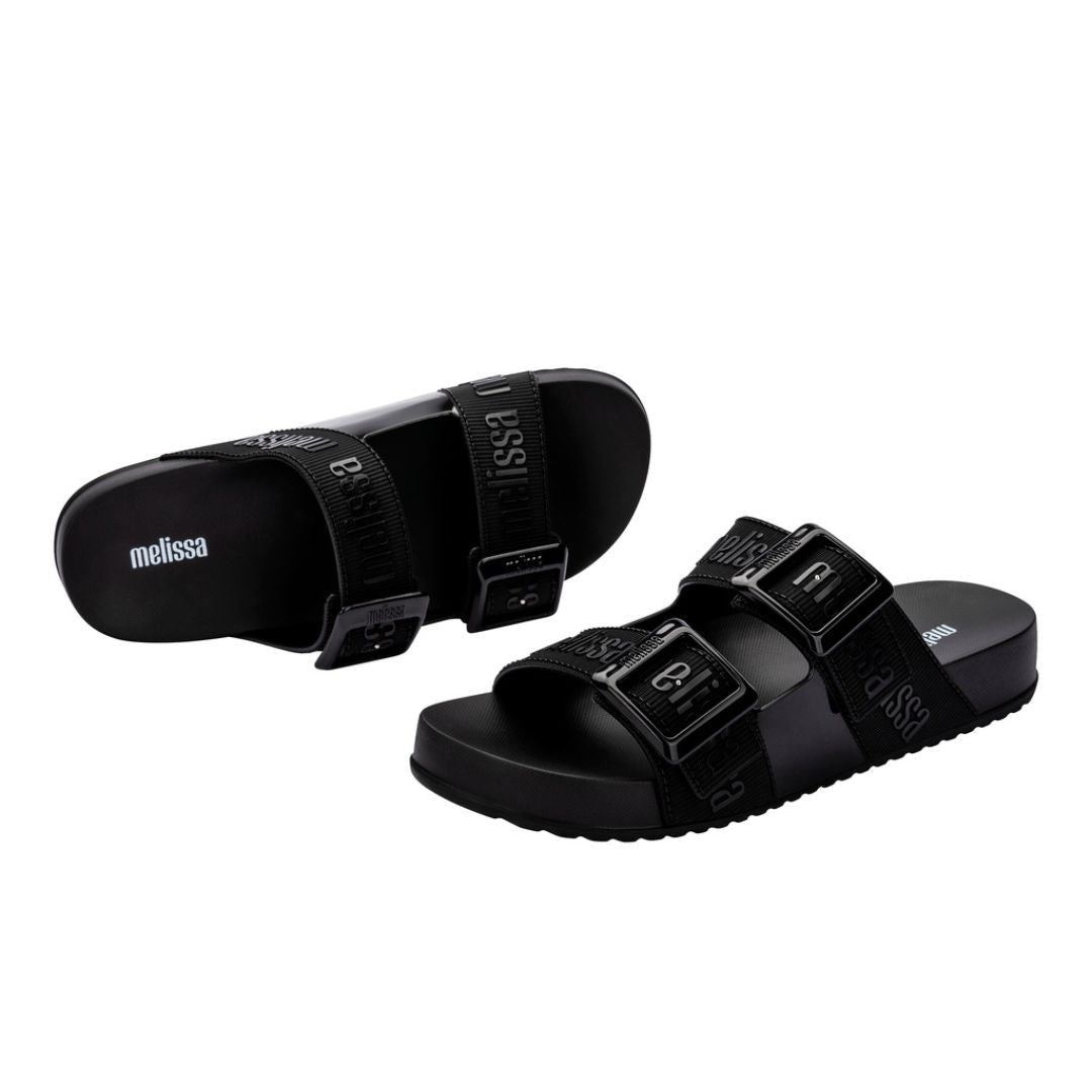 Melissa Cozy Slide M Lover Ad Black Klapki Damskie Czarne
