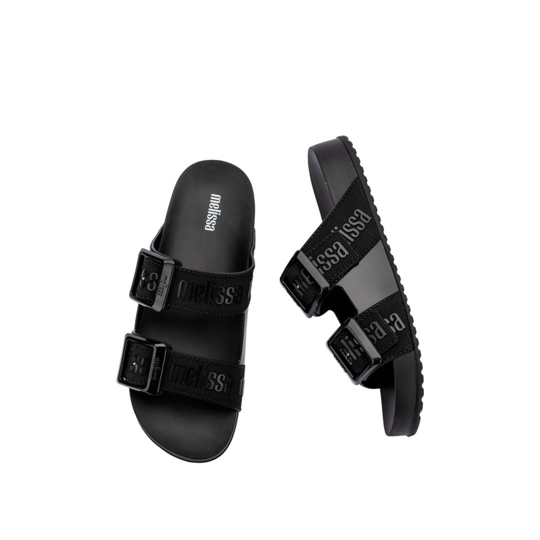 Melissa Cozy Slide M Lover Ad Black Klapki Damskie Czarne