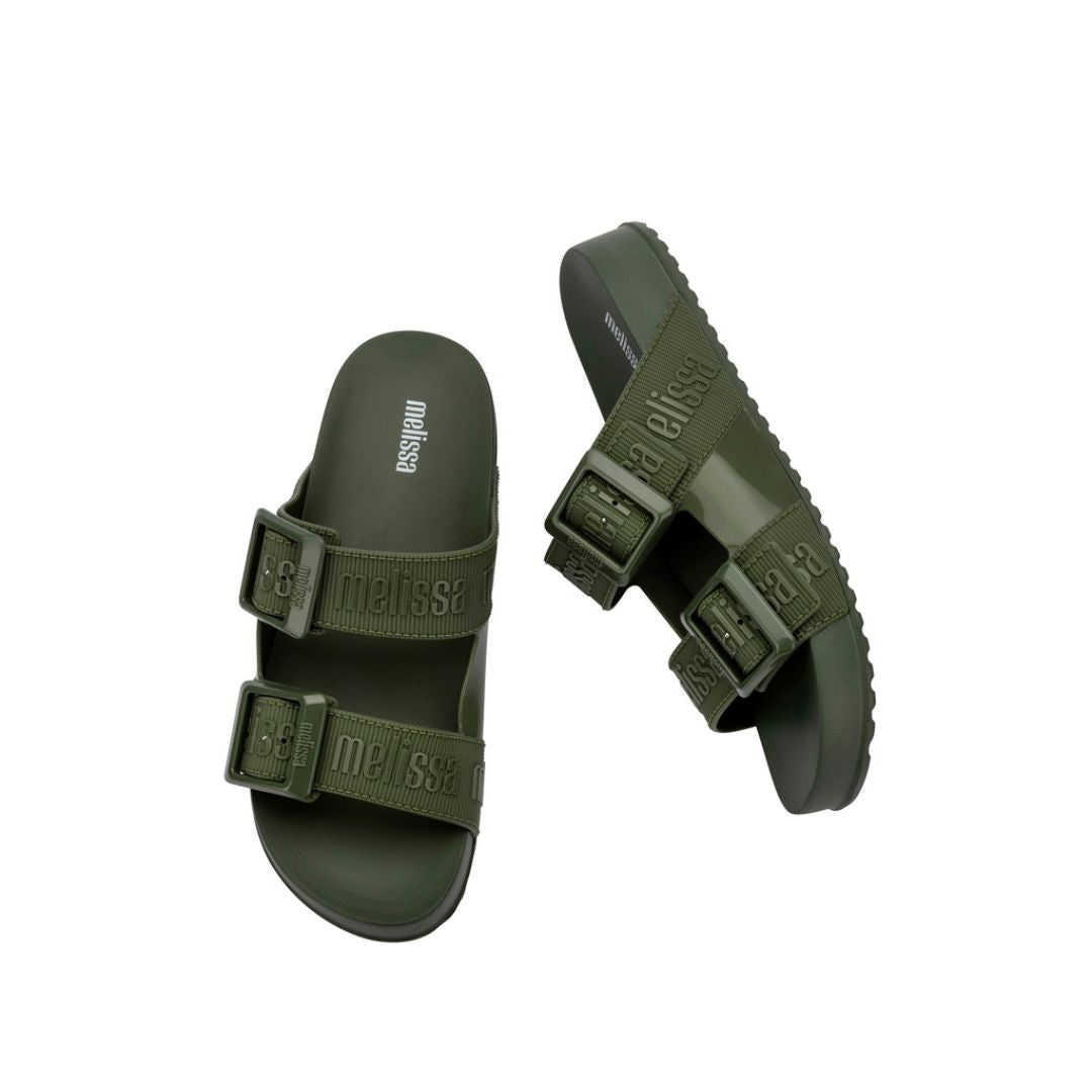 Melissa Cozy Slide M Lover Ad Green Klapki Damskie Zielone