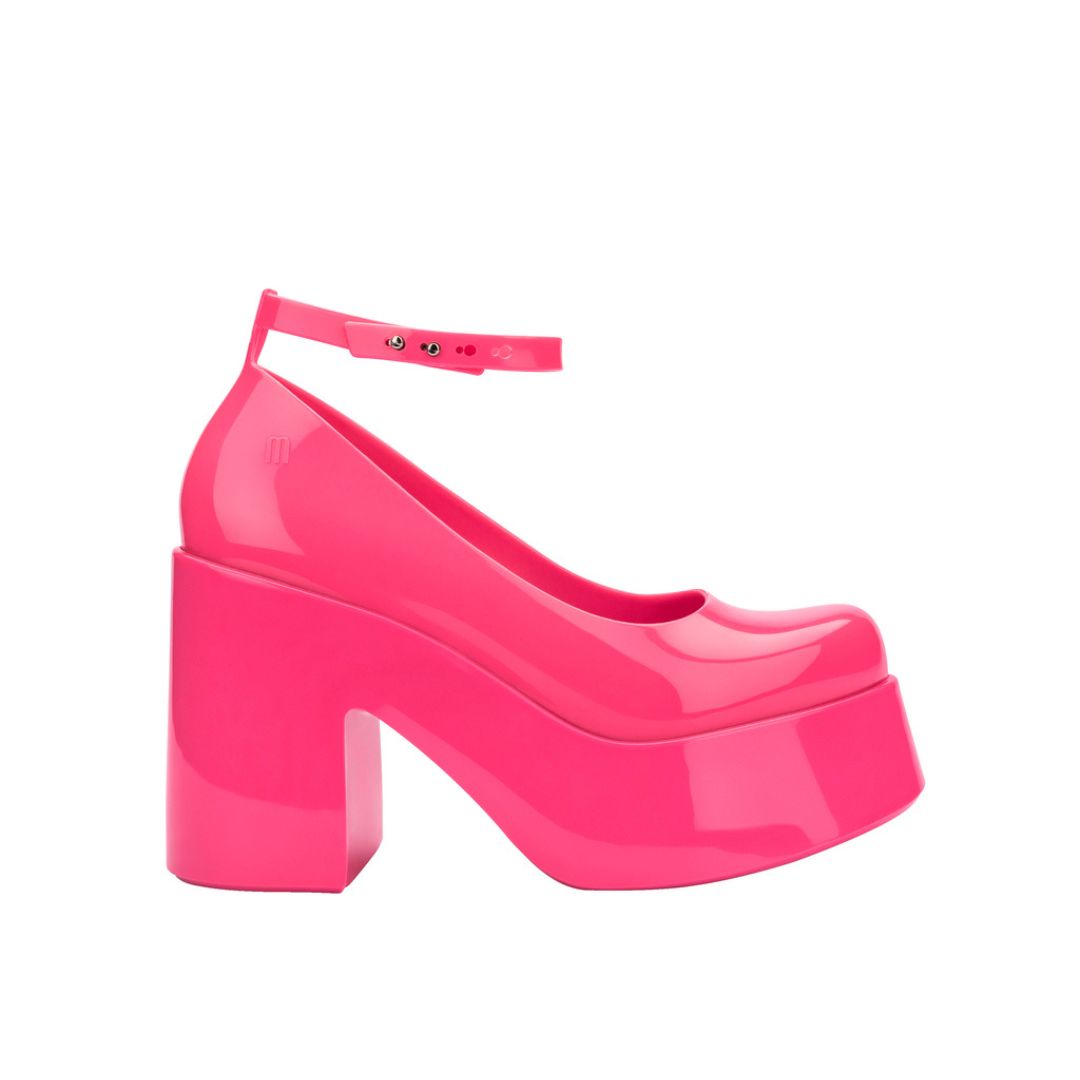 Melissa Doll Heel Ad Pink Lilac Półbuty Damskie Na Obcasie Różowe
