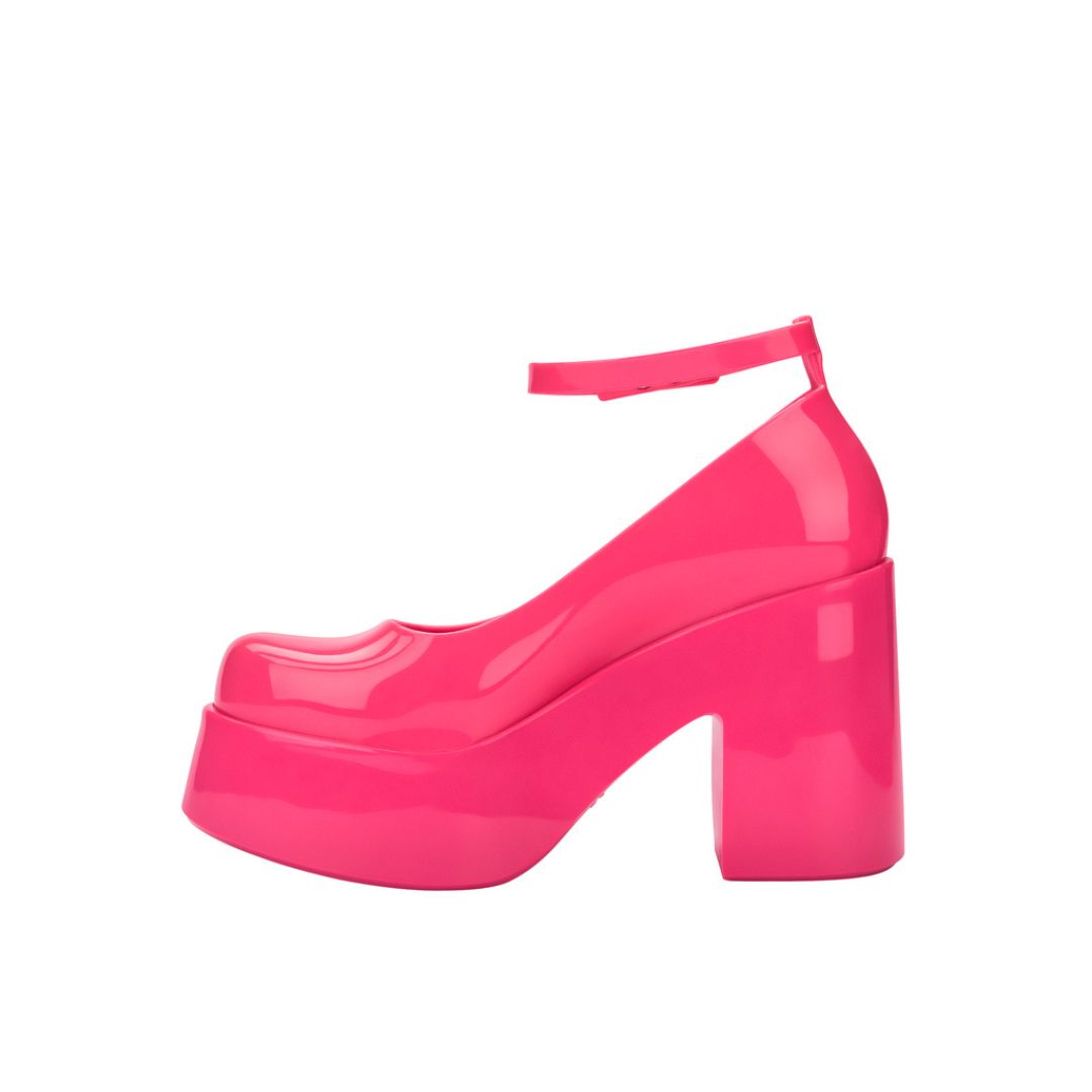 Melissa Doll Heel Ad Pink Lilac Półbuty Damskie Na Obcasie Różowe