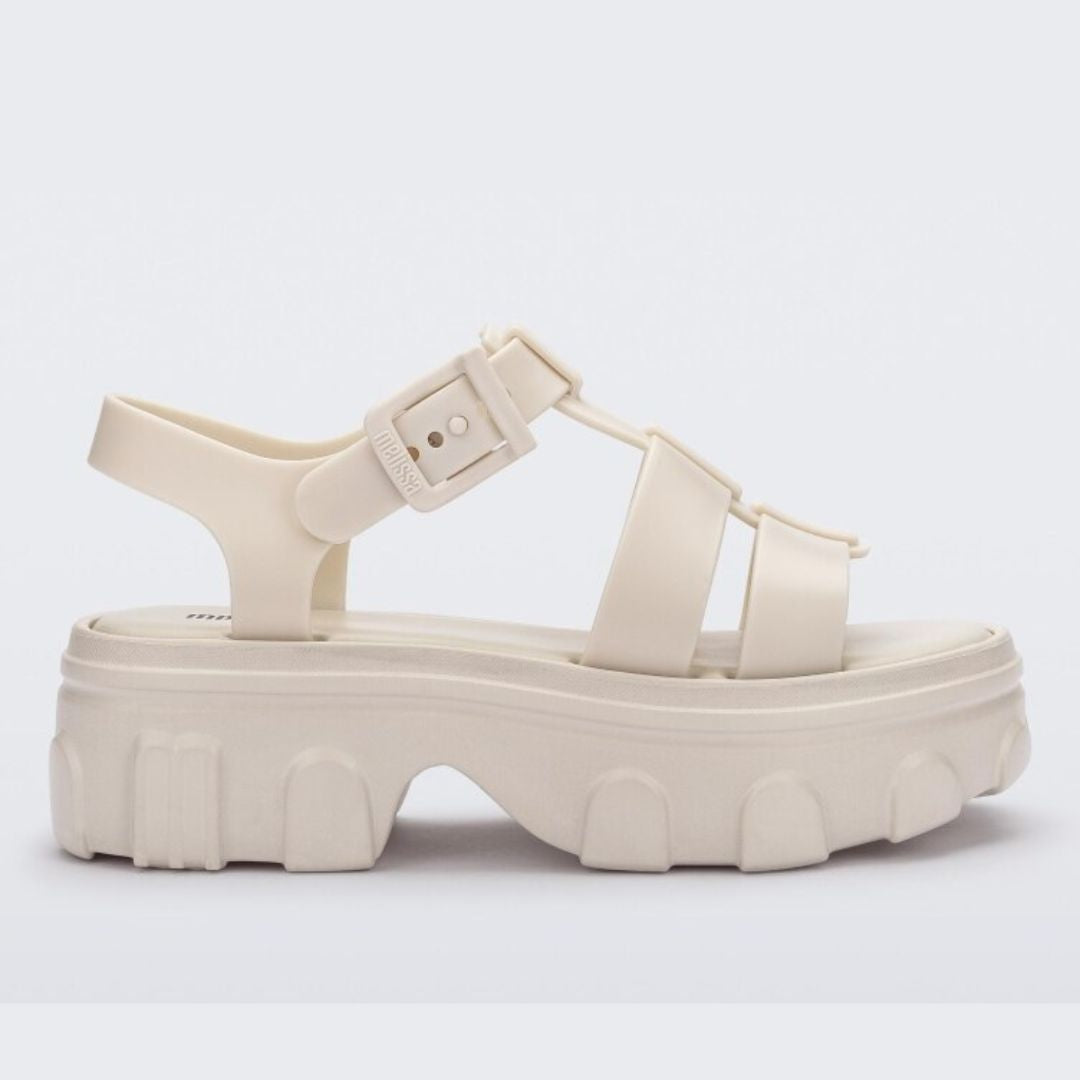 Melissa Ella Ad Beige Sandały Damskie Na Platformie Beżowe