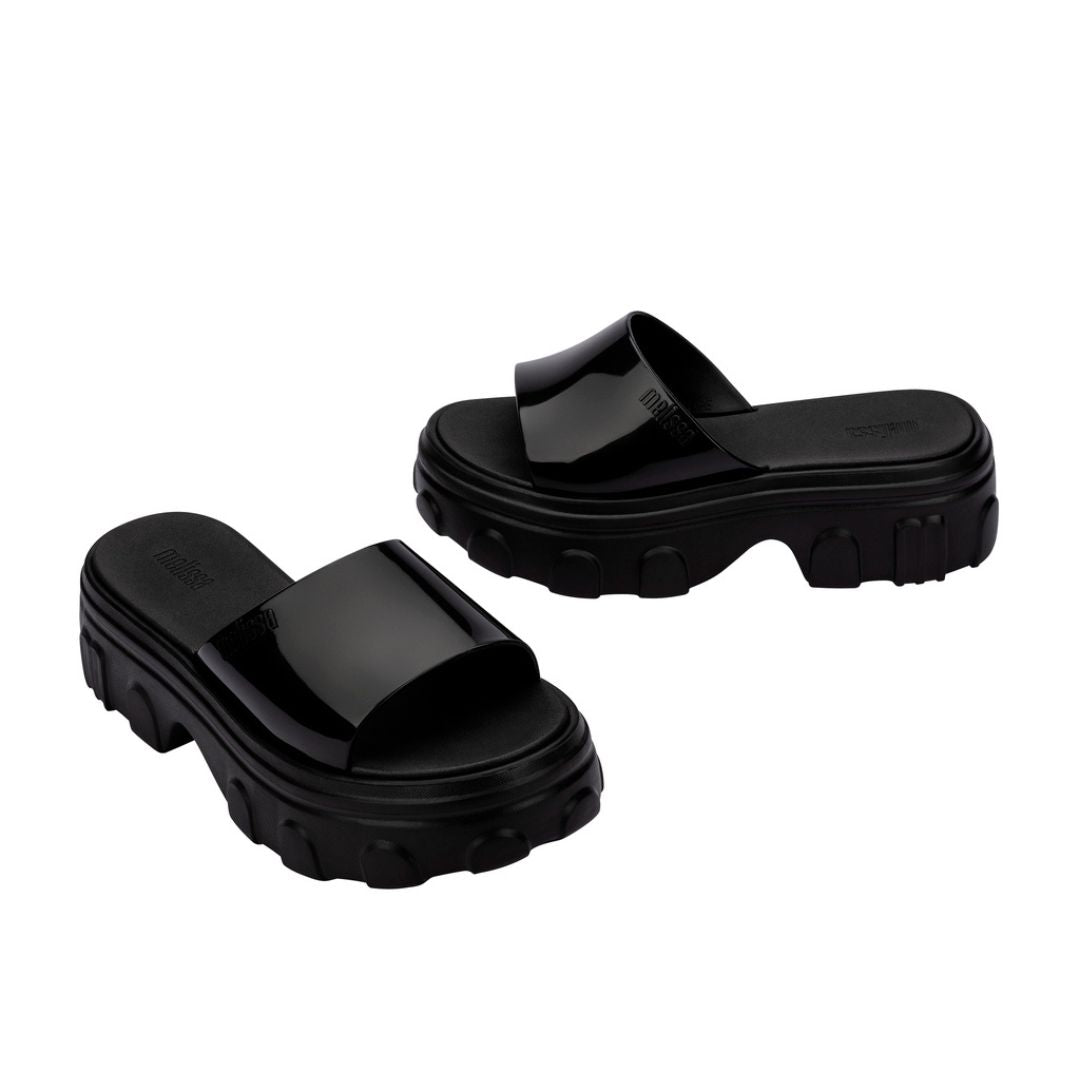 Melissa Ella Slide Light Black Klapki Na Platformie Damskie Czarne