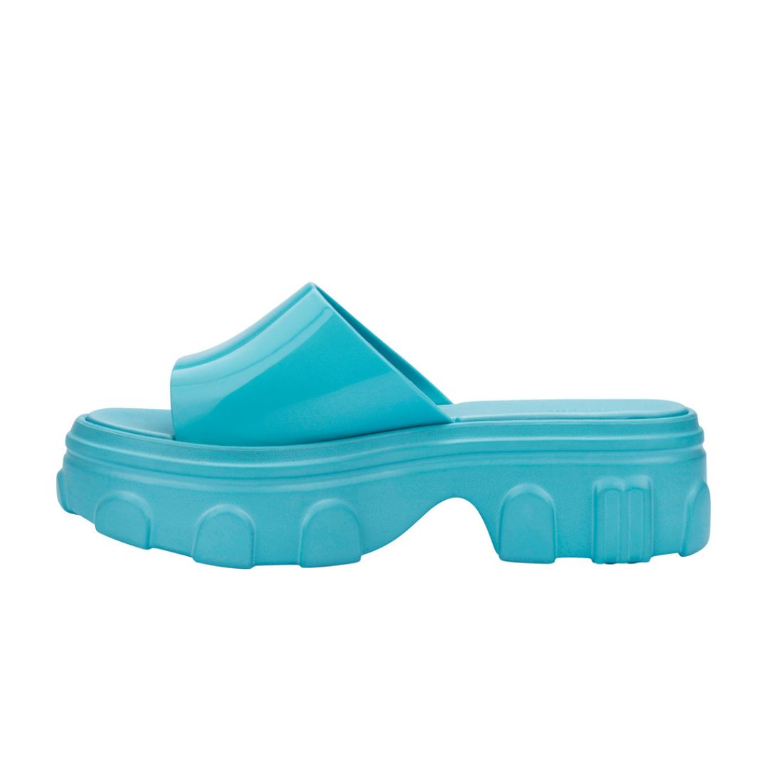 Melissa Ella Slide Light Blue Klapki Na Platformie Damskie Niebieskie