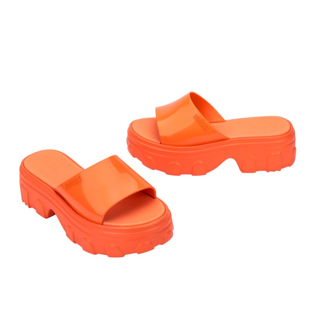 Melissa Ella Slide Light Orange Klapki Na Platformie Damskie Pomarańczowe