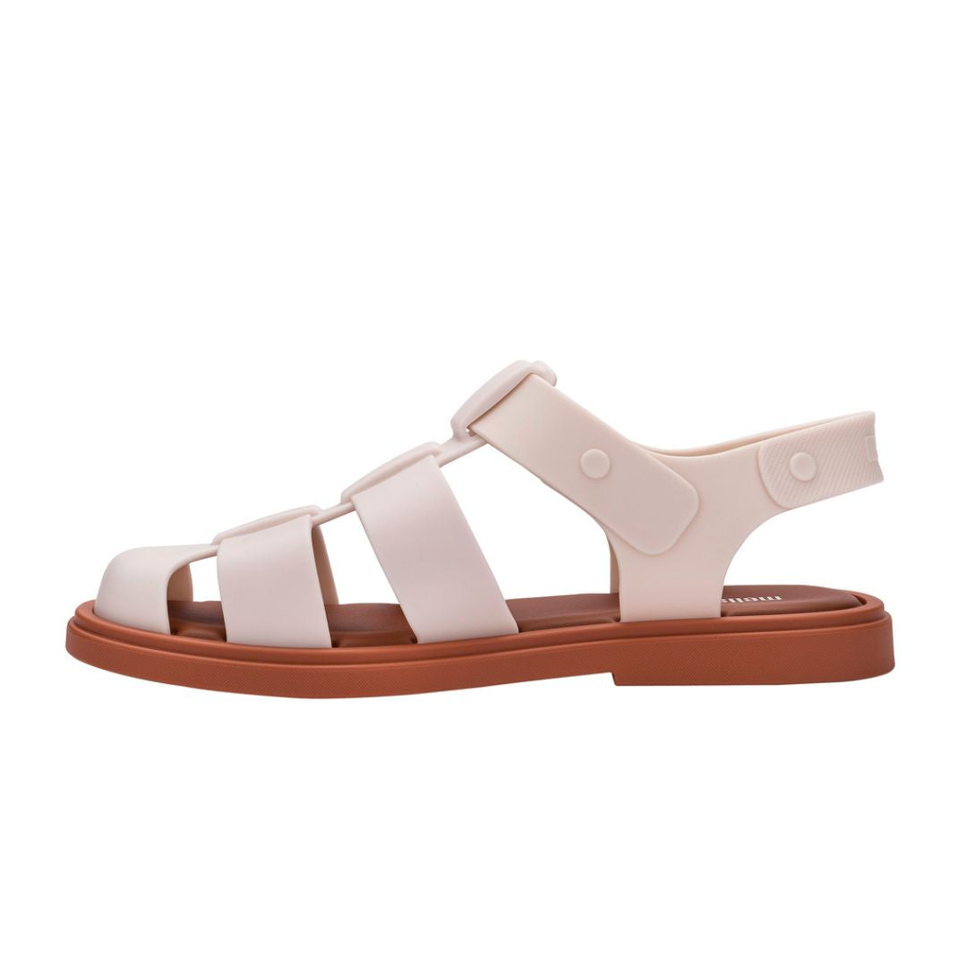 Melissa Emma Ad Brown Beige Sandały Damskie Brązowe Beżowe