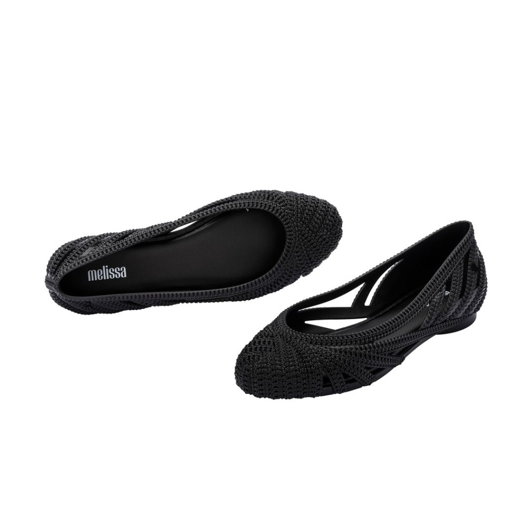 Melissa Femme Classy AD Black Baleriny Damskie Czarne