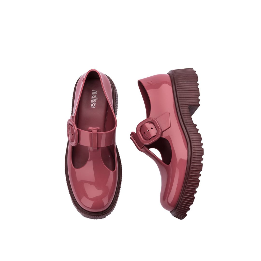 Melissa Jackie Ad Burgundy Półbuty Damskie Bordowe