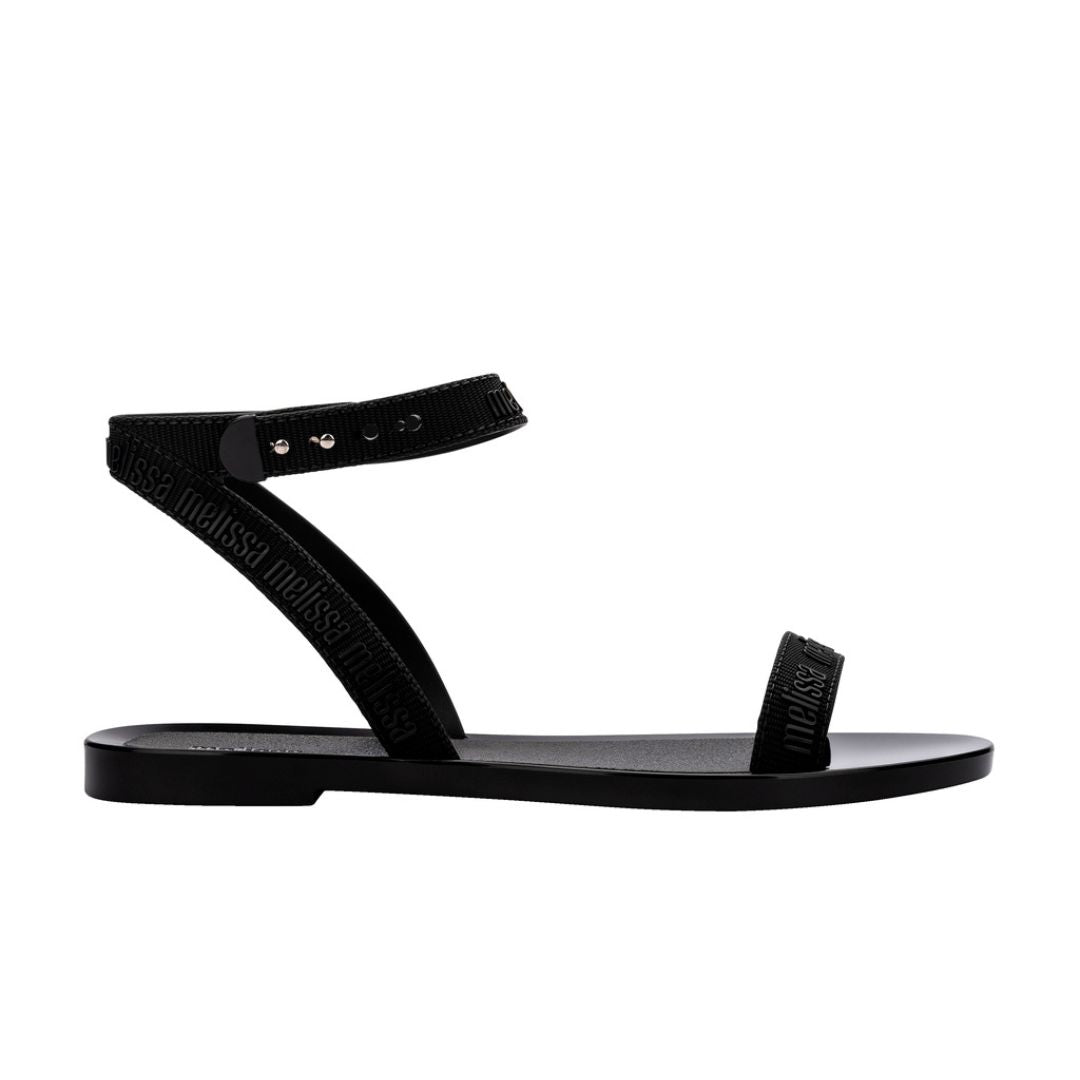 Melissa M Lover Sandal Ad Black Sandały Damskie Czarne
