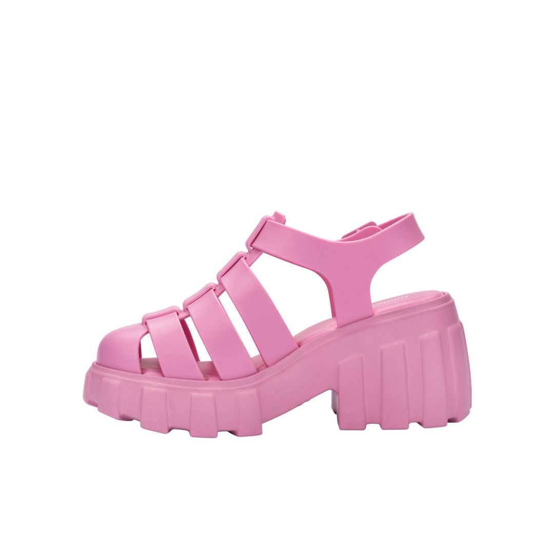 Melissa Megan Ad Pink Sandały Damskie Na Obcasie Różowe