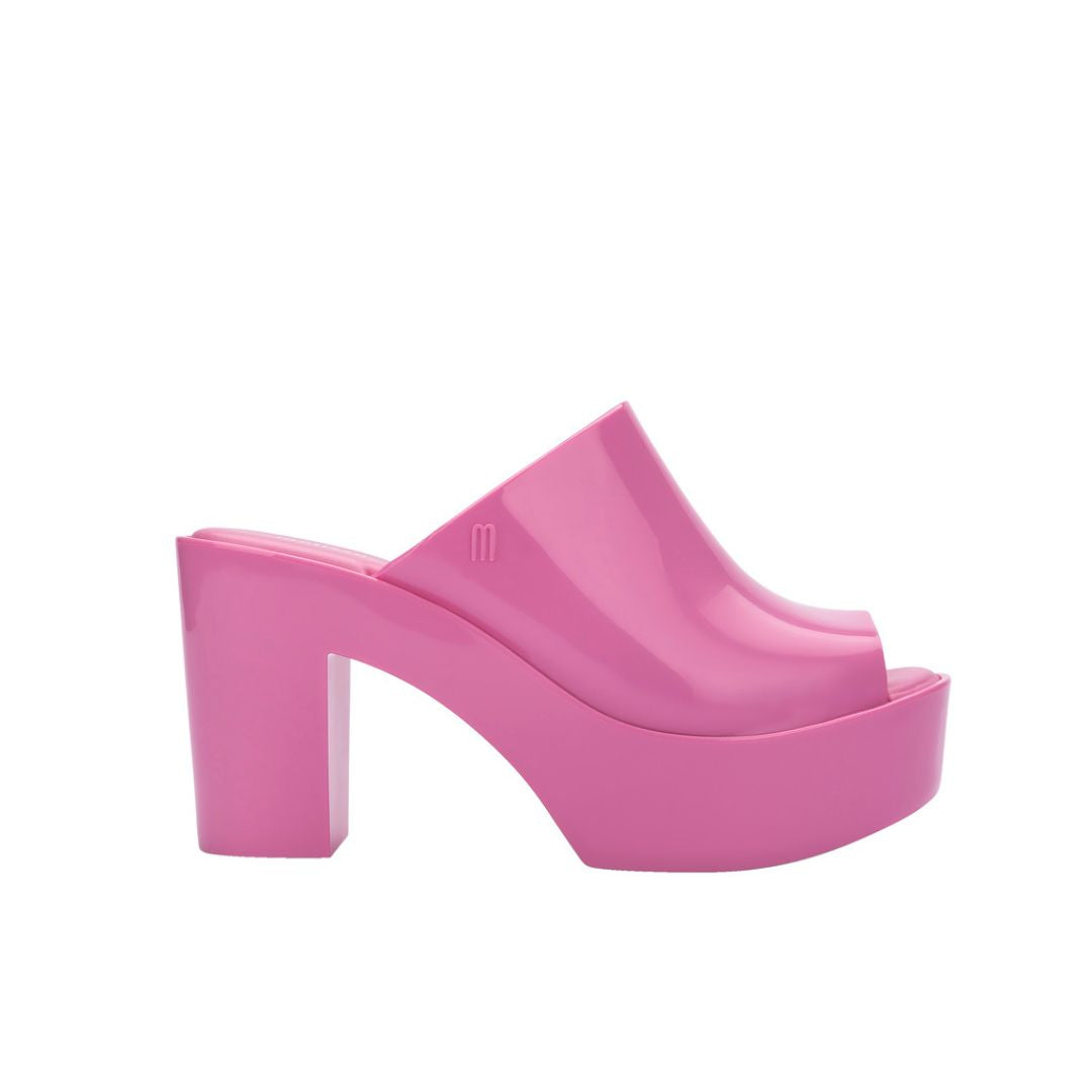Melissa Mule AD Klapki Damskie Na Obcasie Pink Różowe