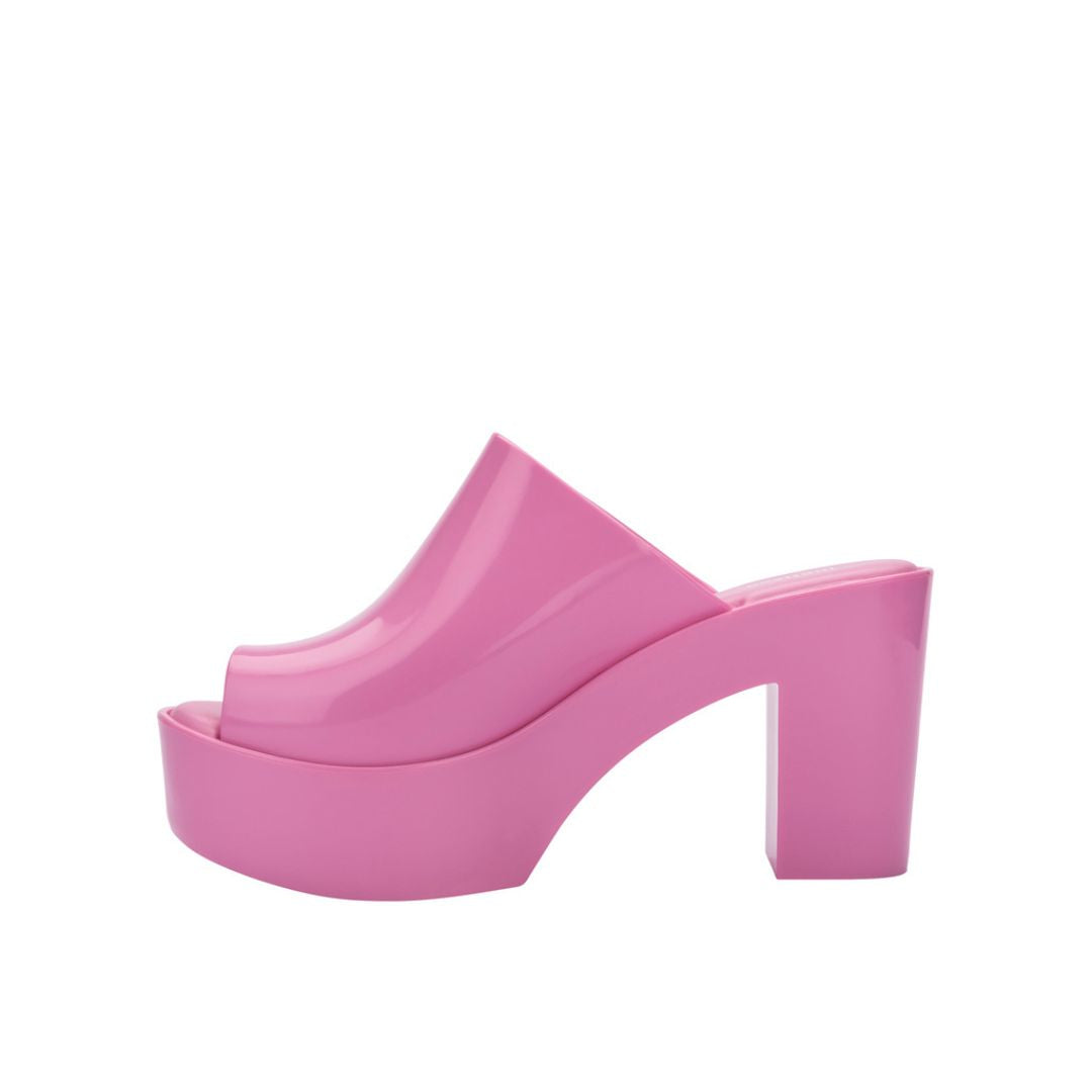Melissa Mule AD Klapki Damskie Na Obcasie Pink Różowe