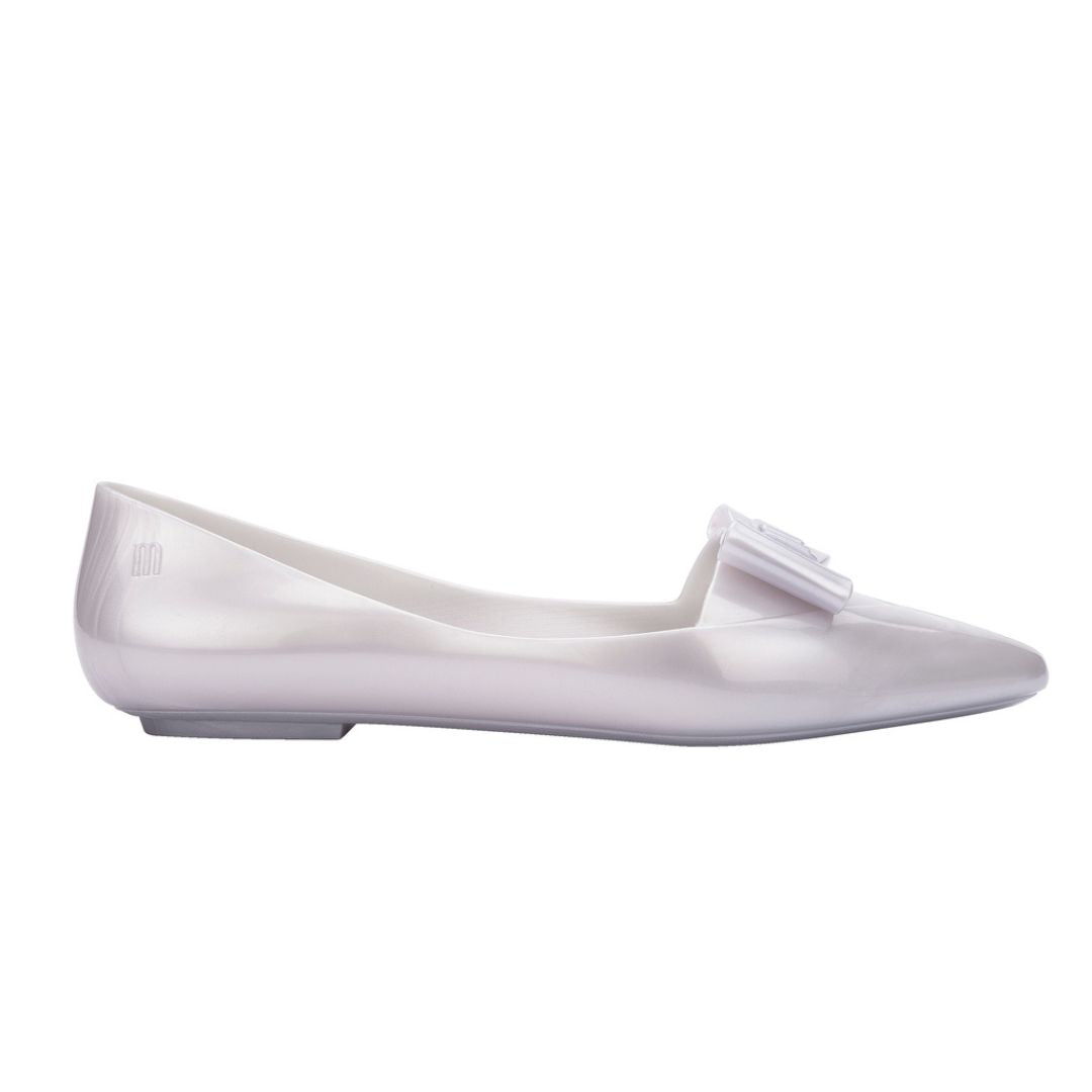 Melissa Pointy Chic AD Pearly White Baleriny Damskie Białe Perłowe