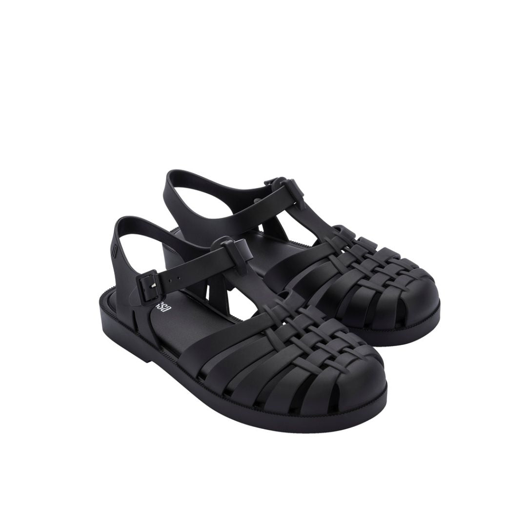 Melissa Possession AD Black Matt Sandały Damskie Czarne Matowe