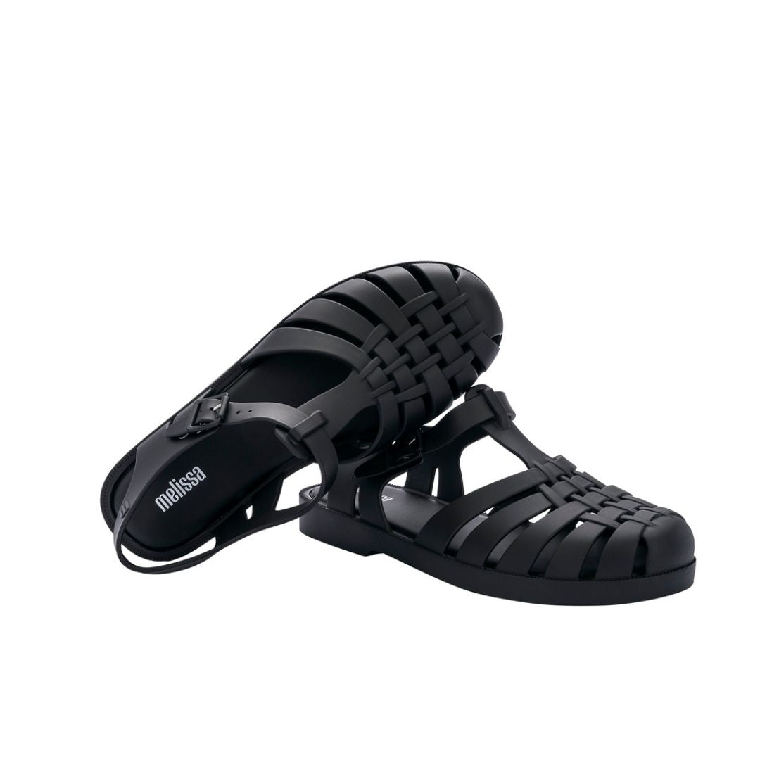 Melissa Possession AD Black Matt Sandały Damskie Czarne Matowe