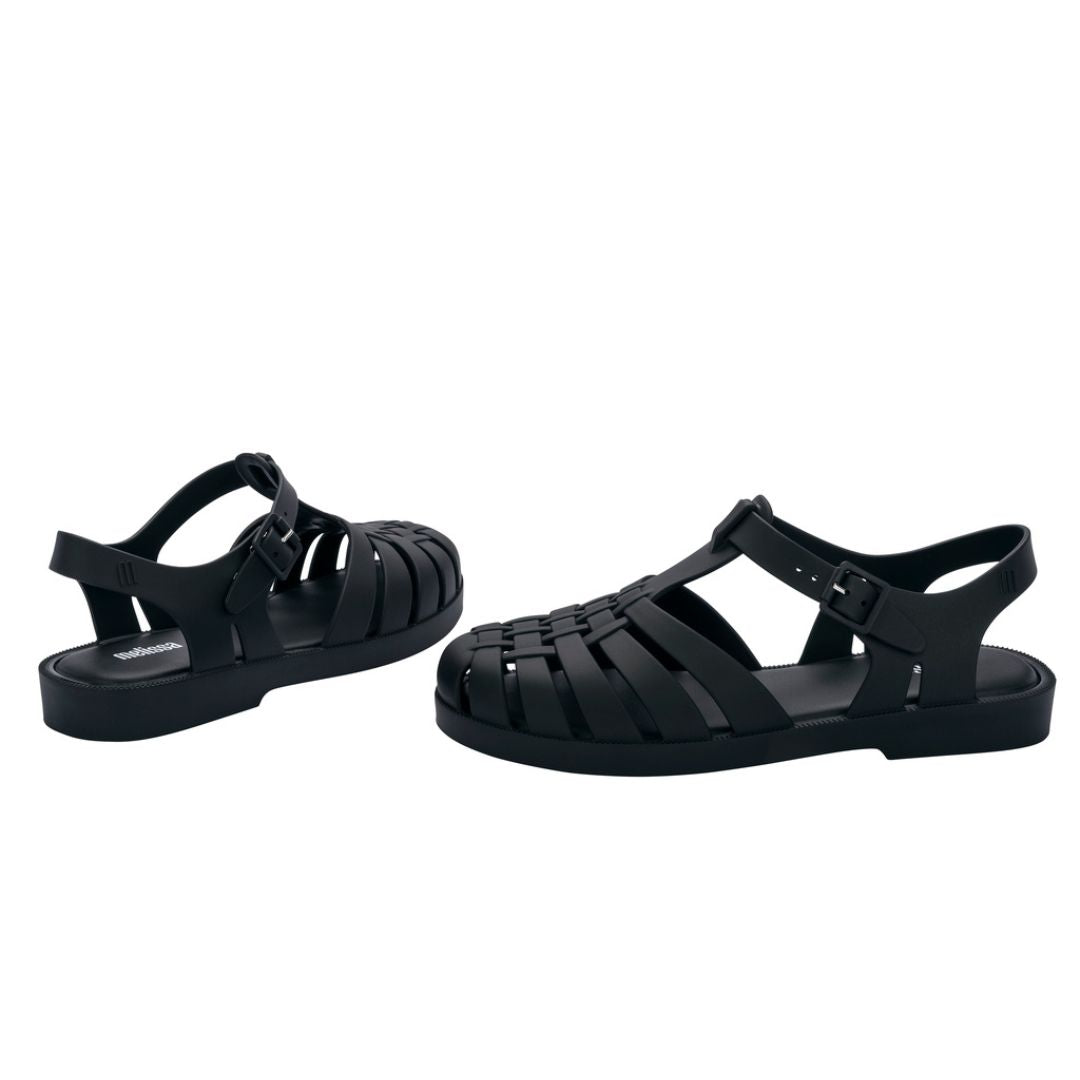 Melissa Possession AD Black Matt Sandały Damskie Czarne Matowe