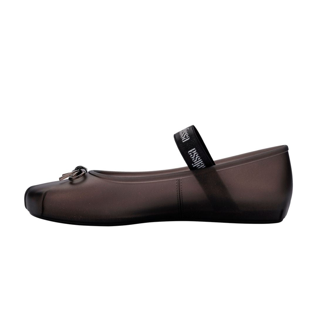 Melissa Sophie Ad Pearly Black Baleriny Damskie Perłowe Czarne