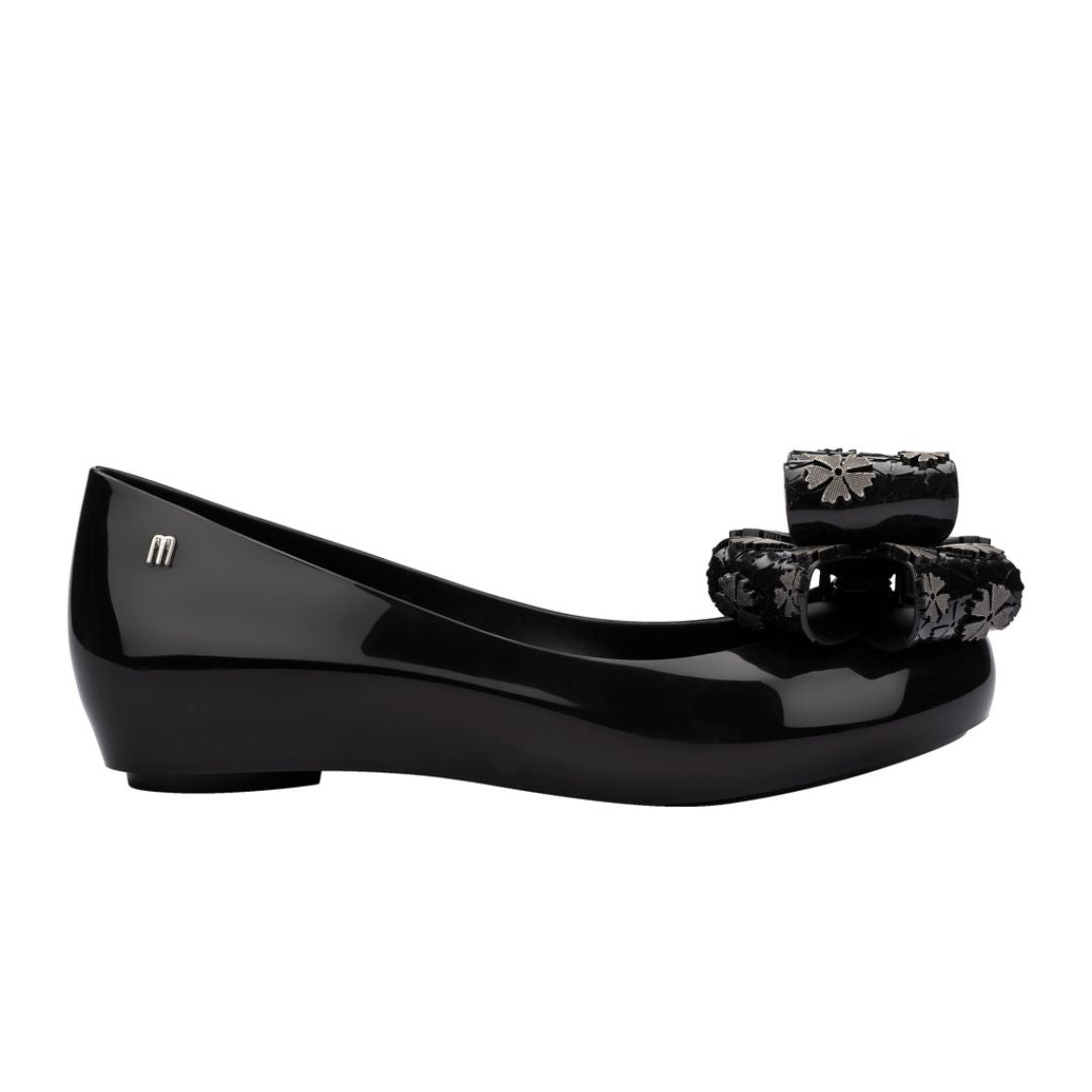 Melissa Ultragirl Sweet XXIII Ad Black Baleriny Damskie Z Kokardą Czarne