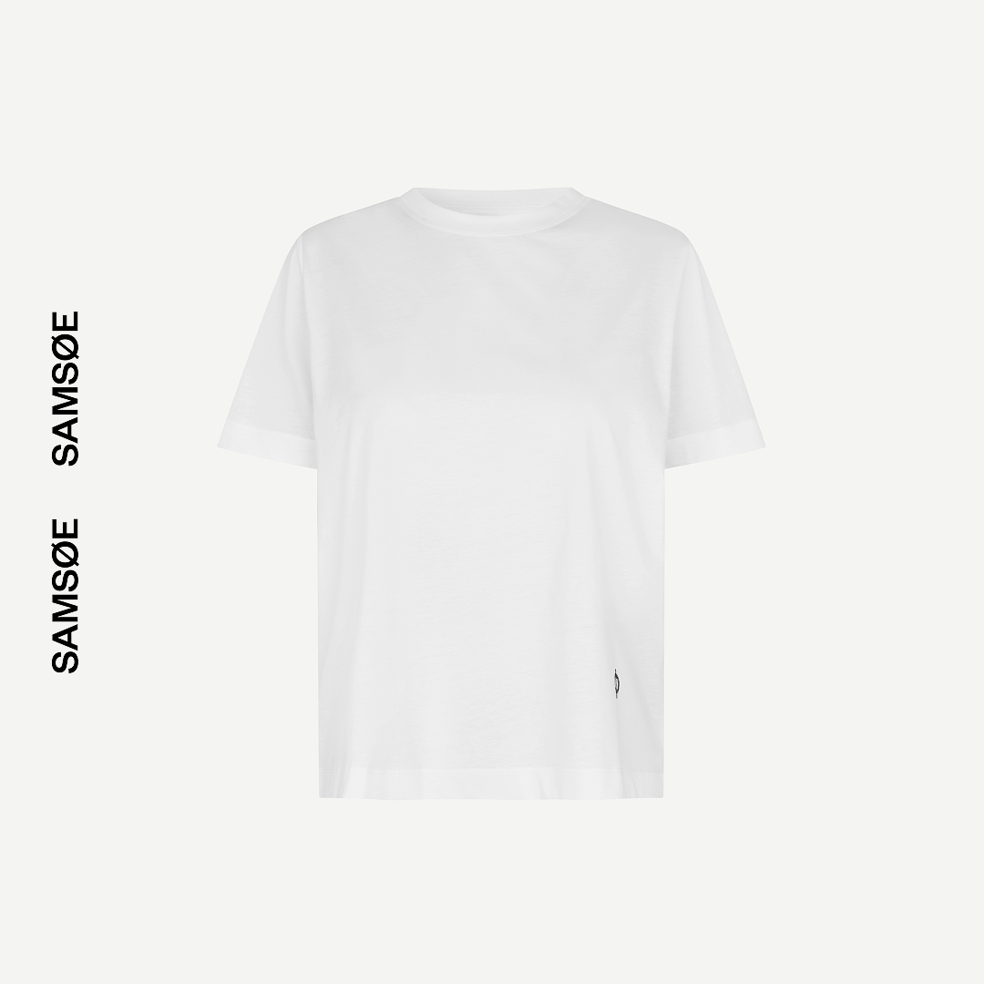SAMSØE SAMSØE - SACAMINO T-SHIRT BIAŁY KAMERA