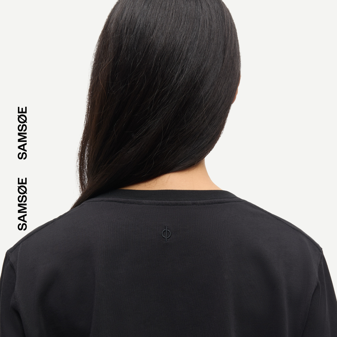 SAMSØE SAMSØE - SAABBY T-SHIRT CZARNY