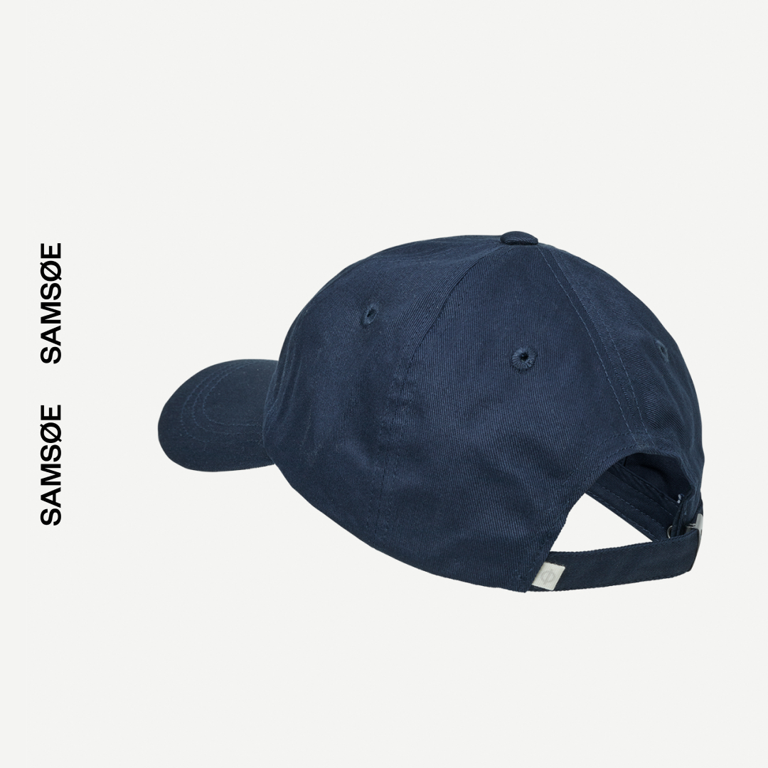 SAMSØE SAMSØE - CZAPKA SAADDIE GRANATOWA